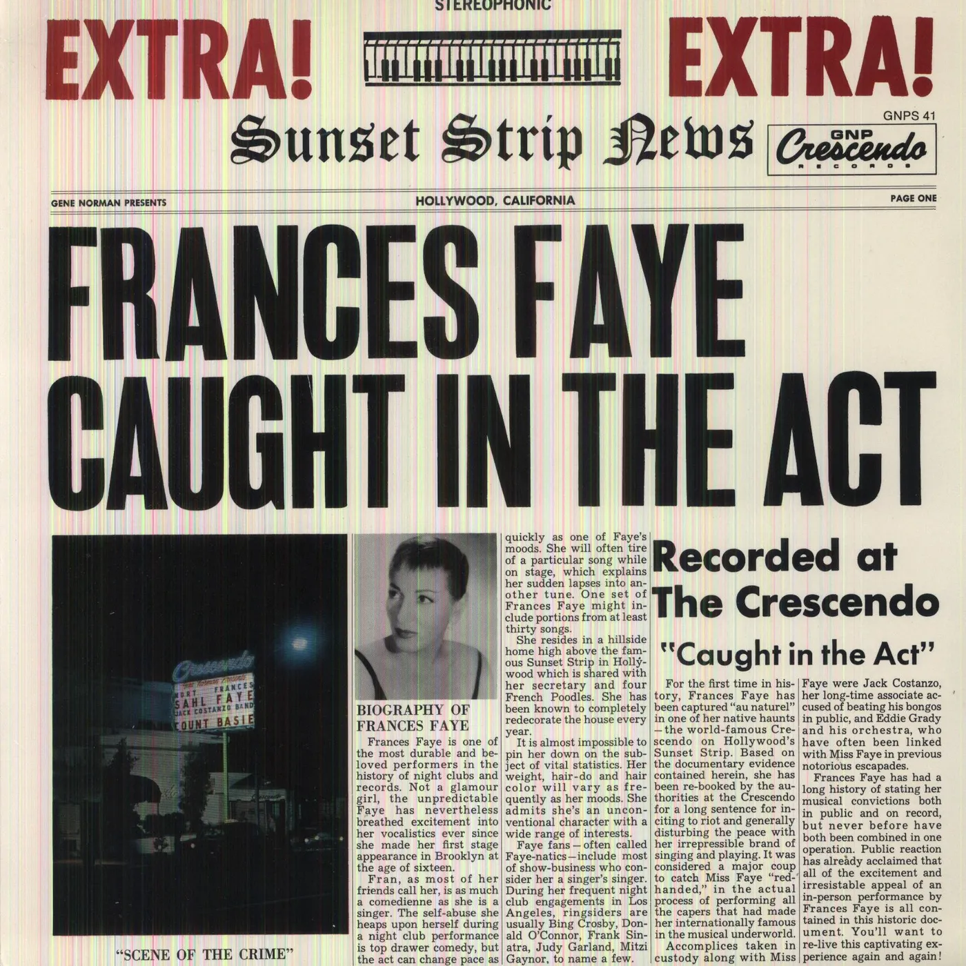 Frances Faye Caught In The Act Vinyl Record