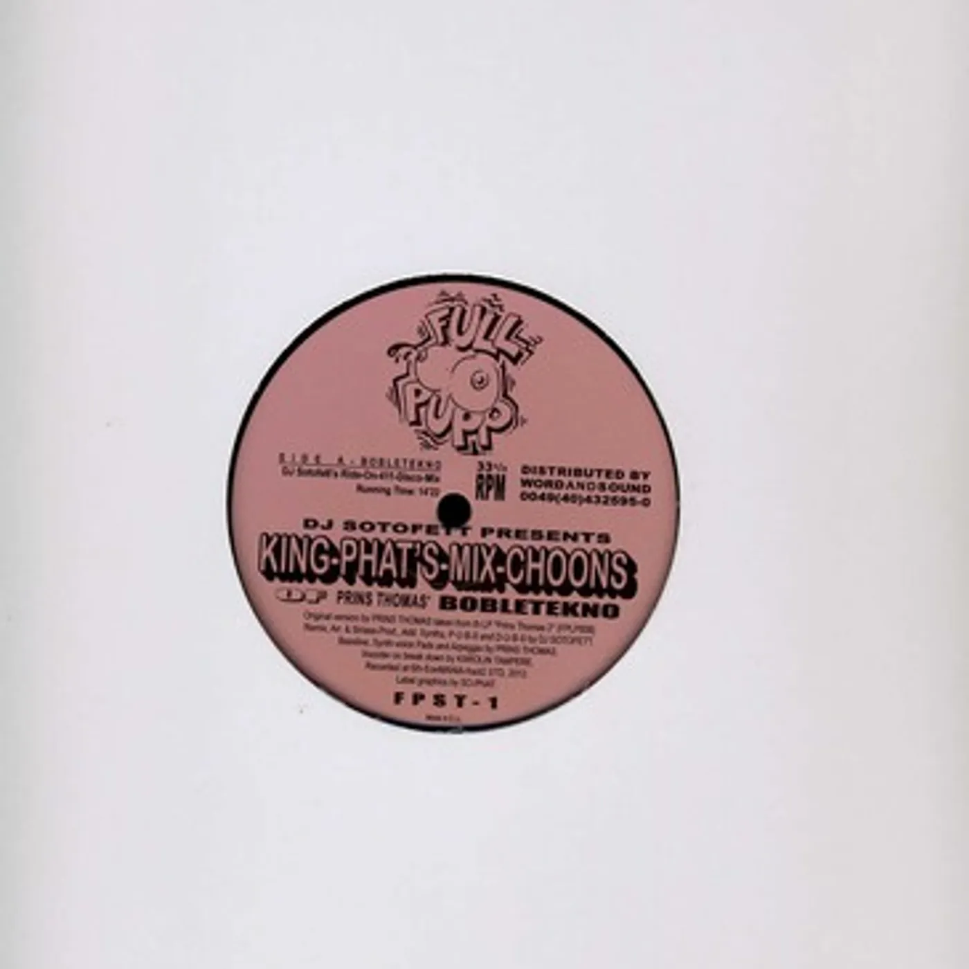Lindstrom & Prins Thomas DJ SOTOFETT PRESENTS KING-PHATS-MIX-CHOONS Vinyl Record