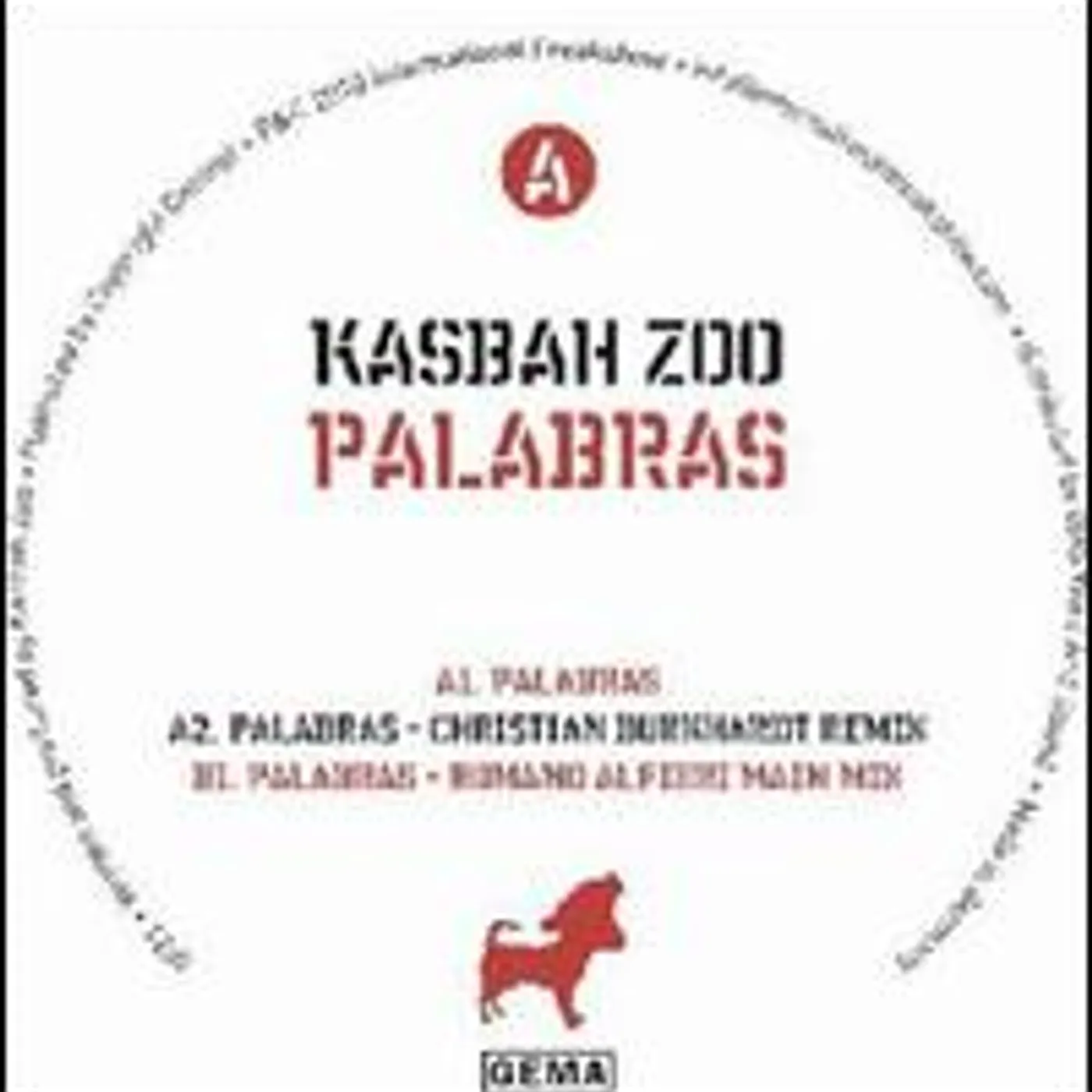 Kasbah Zoo Palabras Vinyl Record
