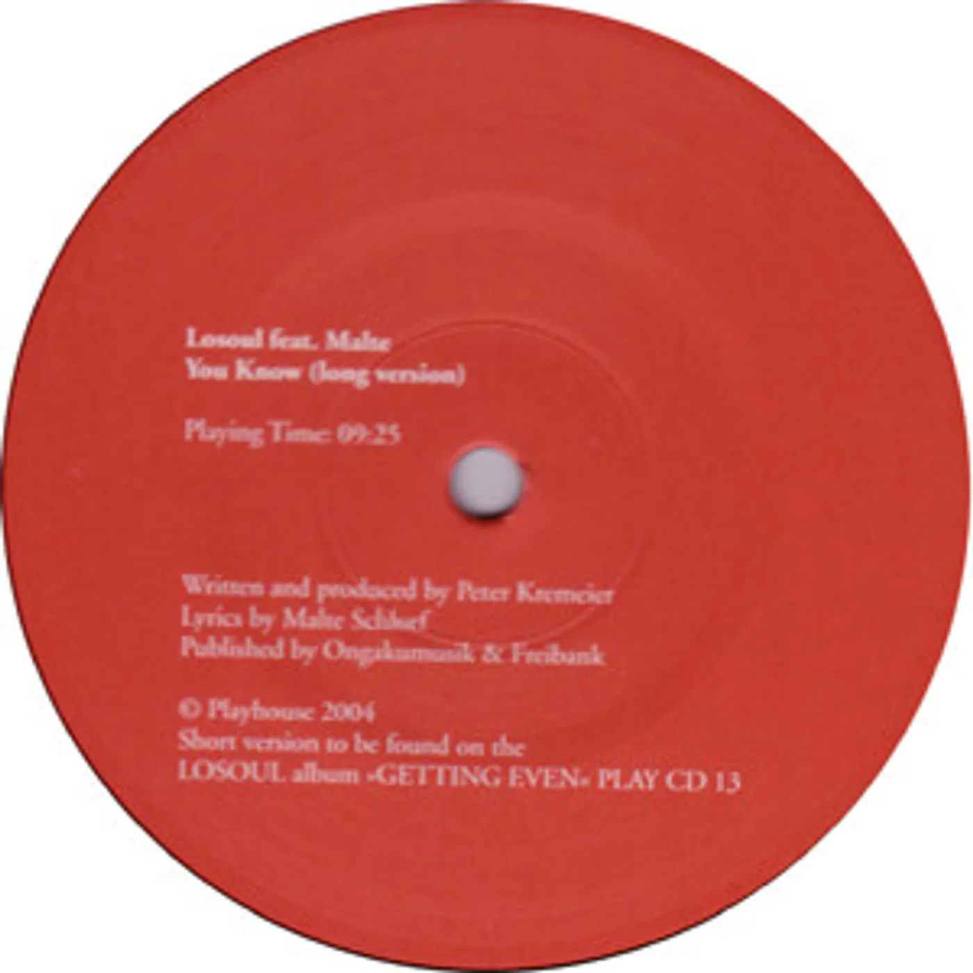 Losoul You Know Vinyl Record