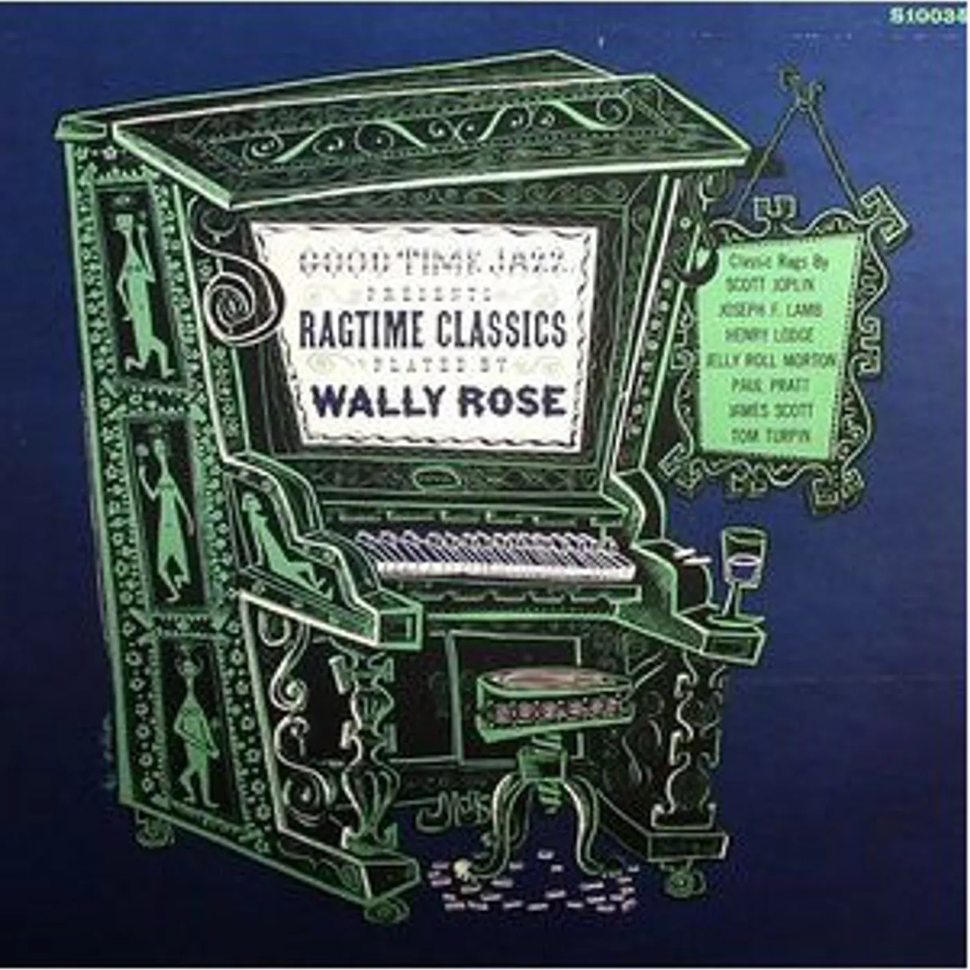 Wally Rose RAGTIME CLASSICS Vinyl Record