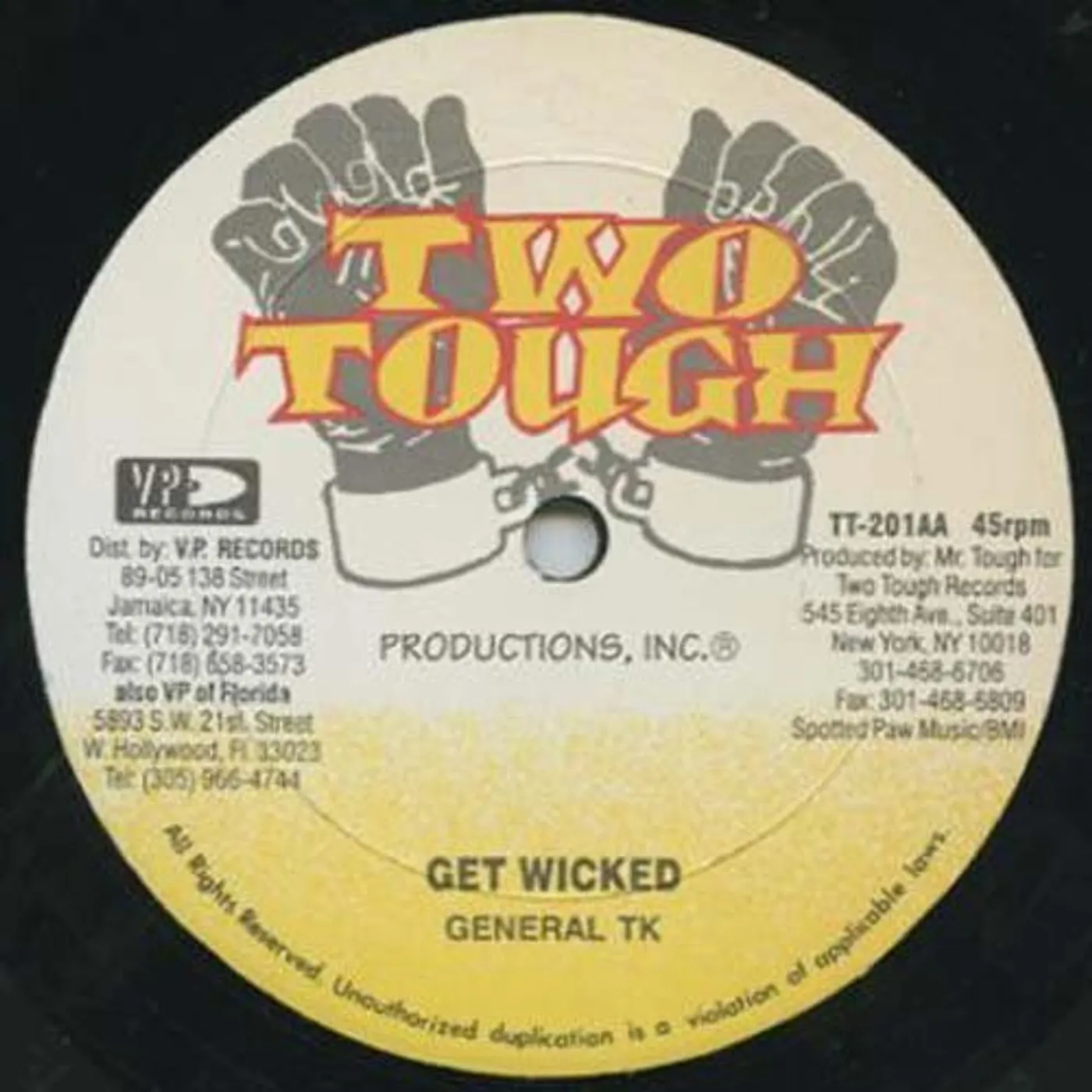 General Tk Smart & Leroy King Jigsy GET WICKED/HOT STUFF Vinyl Record