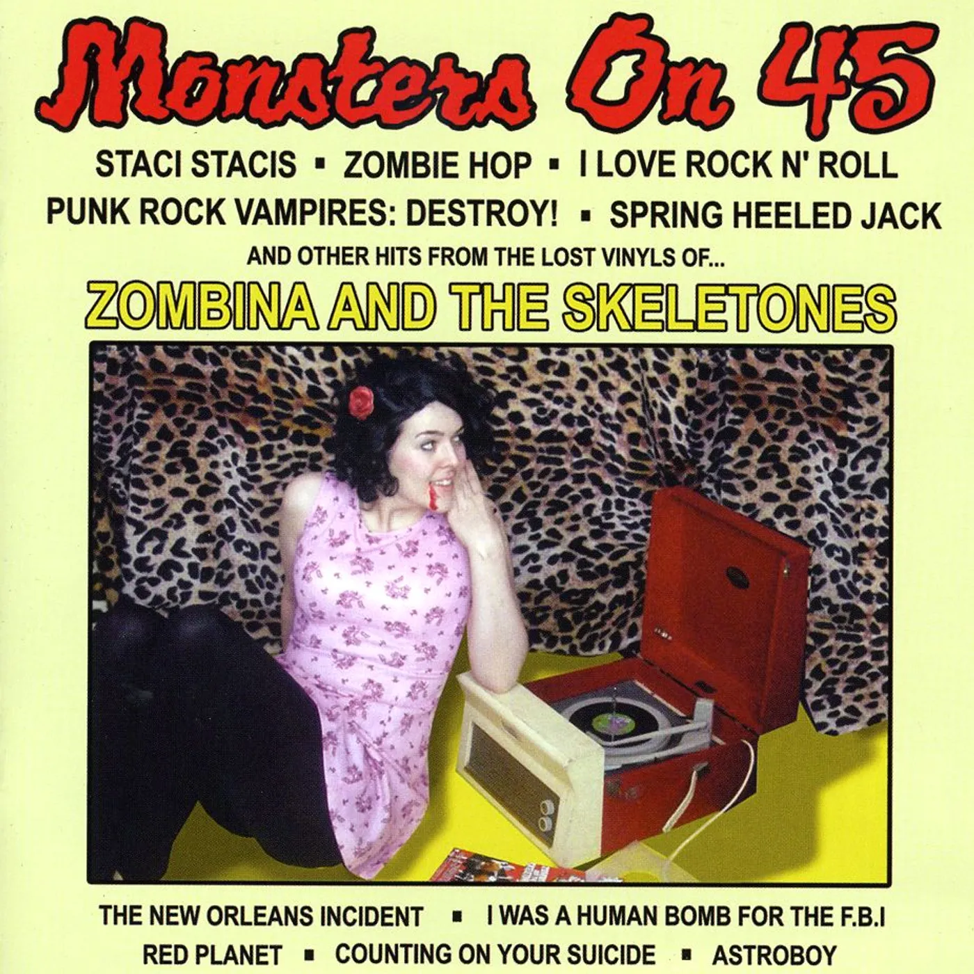 Zombina & The Skeletones MONSTERS ON 45 CD