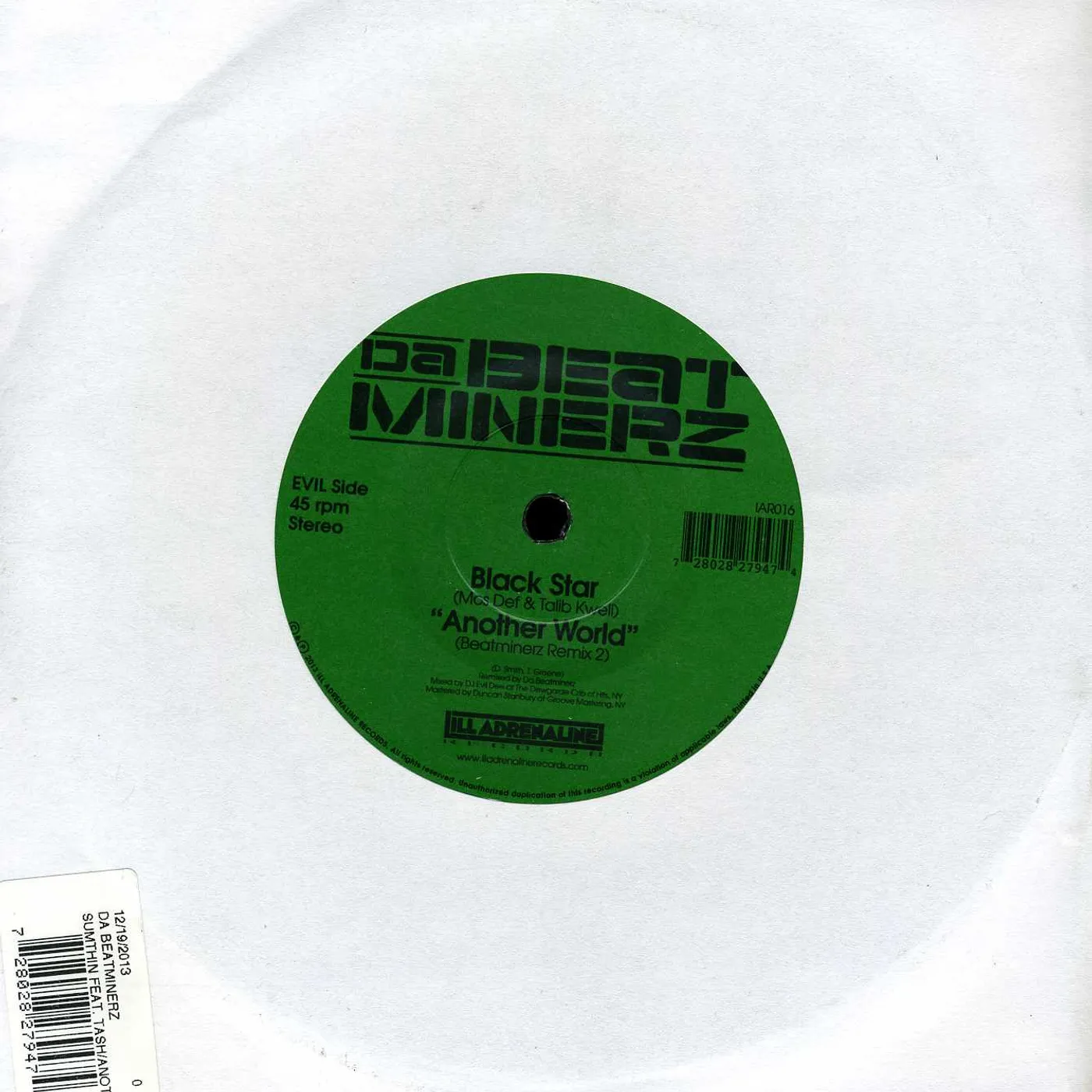 Da Beatminerz SUMTHIN / ANOTHER WORLD Vinyl Record
