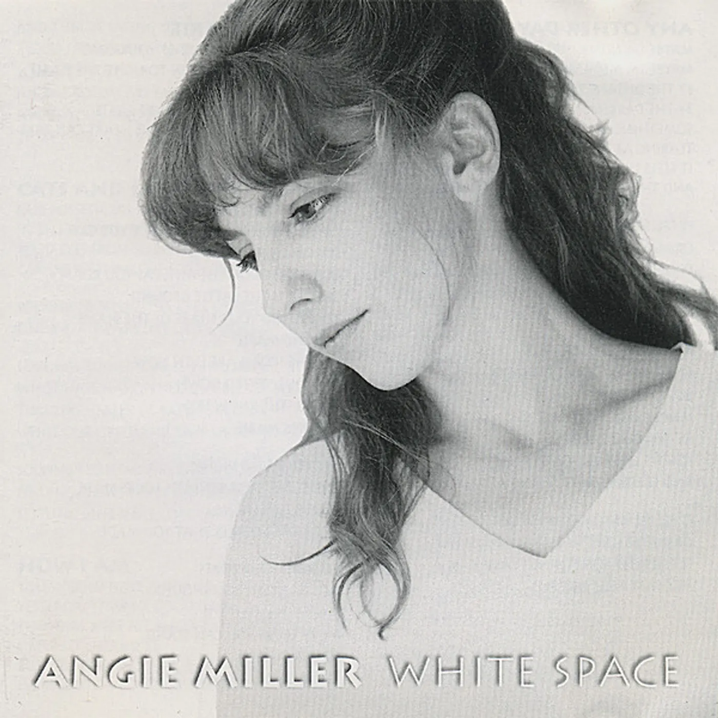 Angie Miller WHITE SPACE CD
