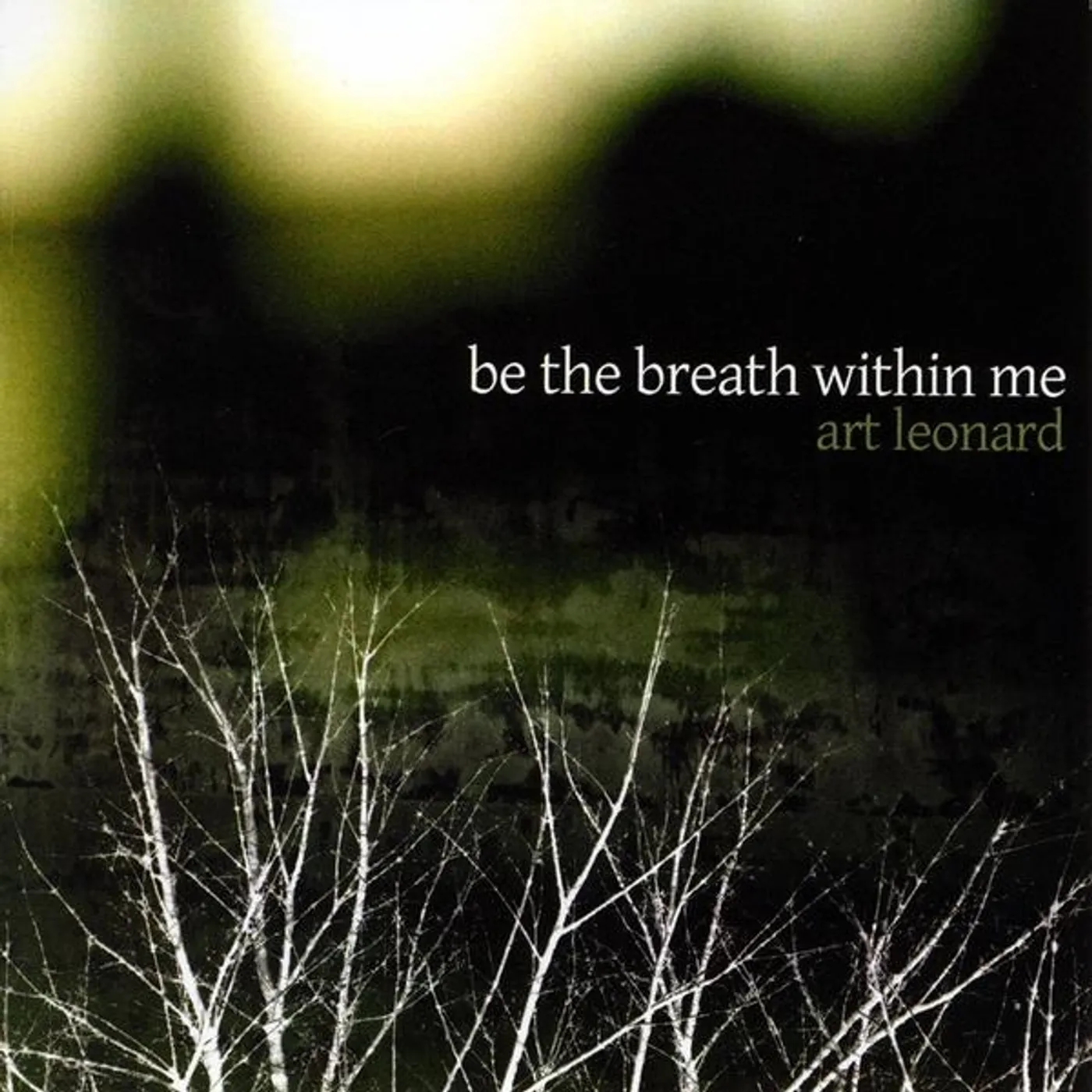 Art Leonard BE THE BREATH WITHIN ME CD