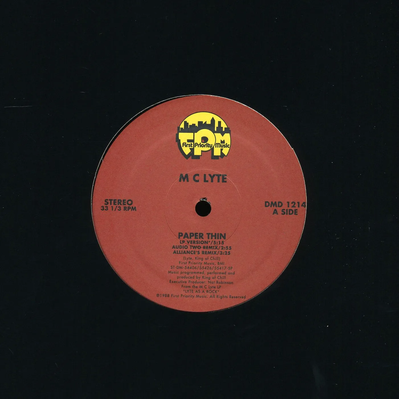 MC Lyte PAPER THIN Vinyl Record