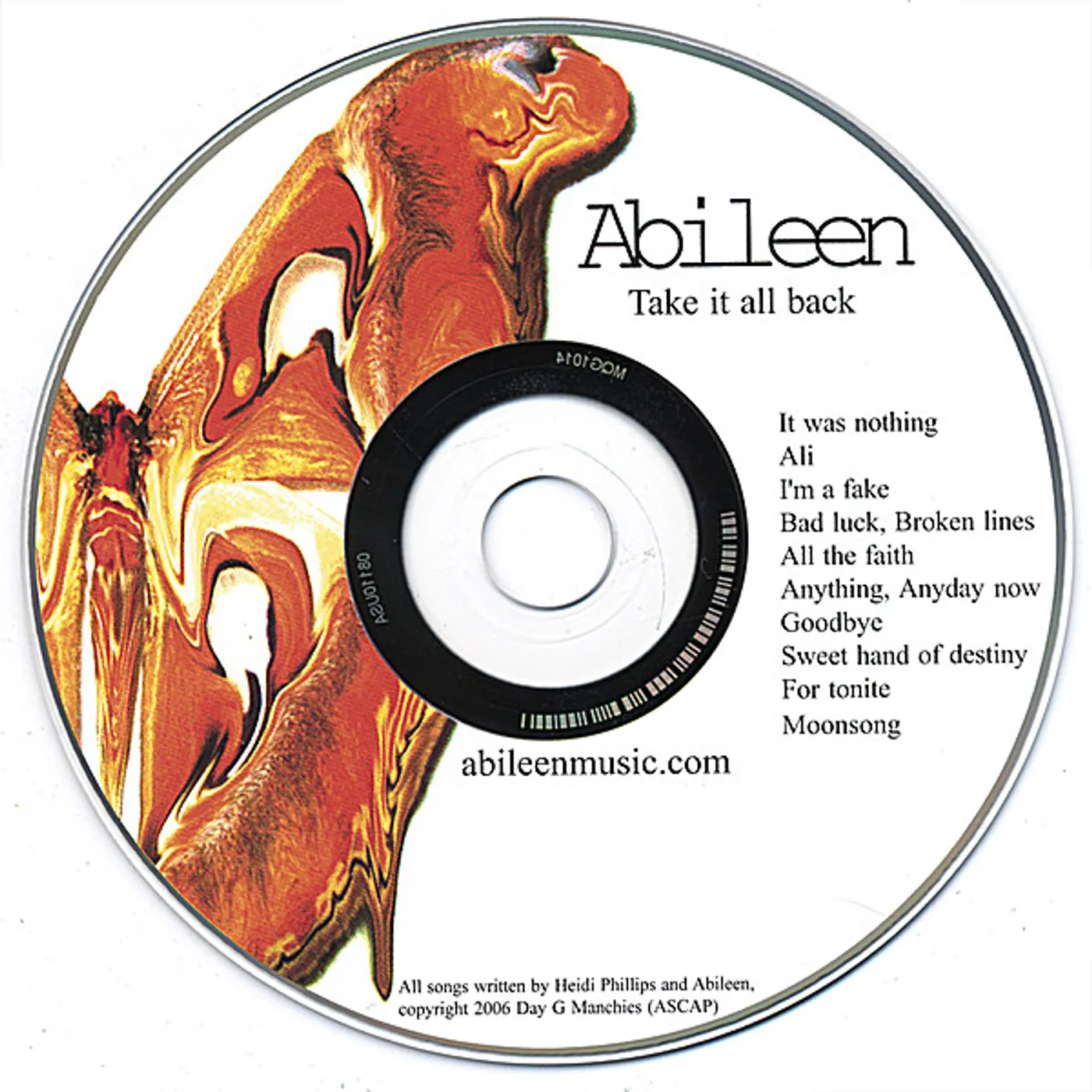Abileen TAKE IT ALL BACK CD