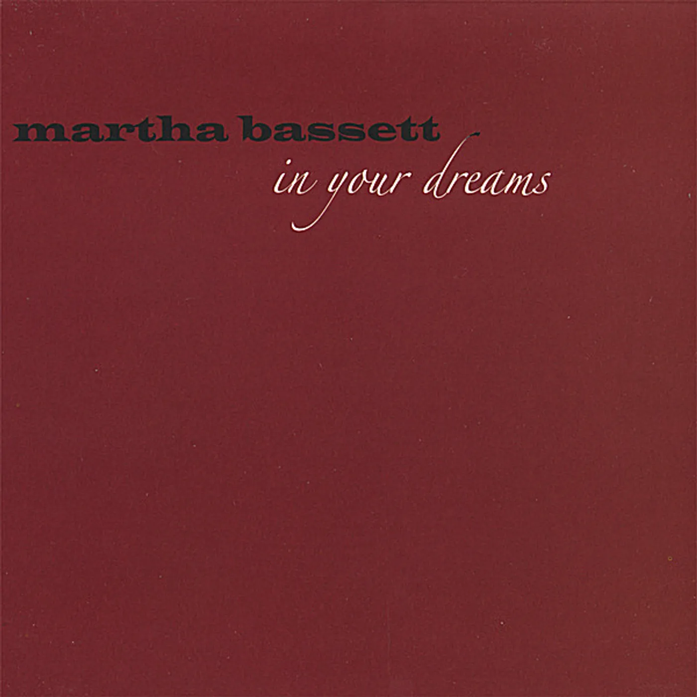 Martha Bassett IN YOUR DREAMS CD