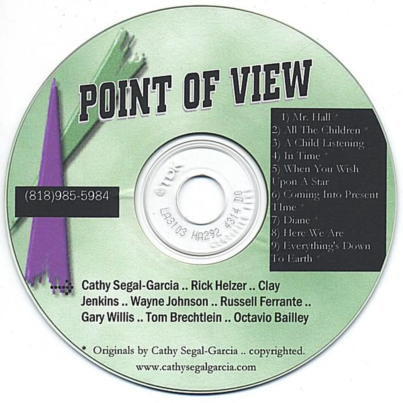 Cathy Segal-Garcia POINT OF VIEW CD