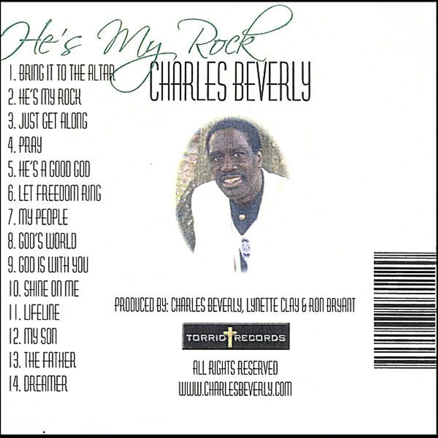 Charles Beverly HES MY ROCK CD