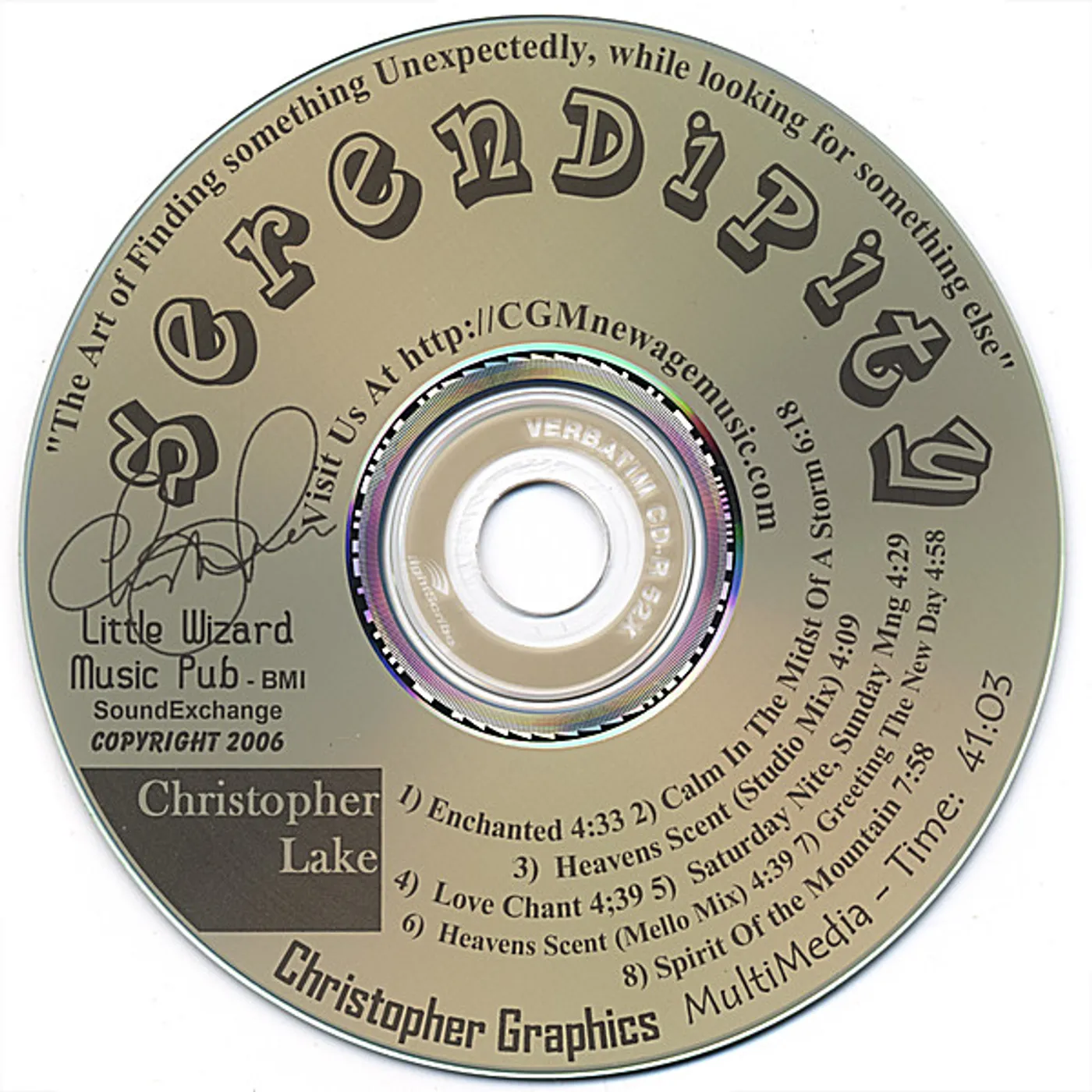 Christopher Lake SERENDIPITY CD