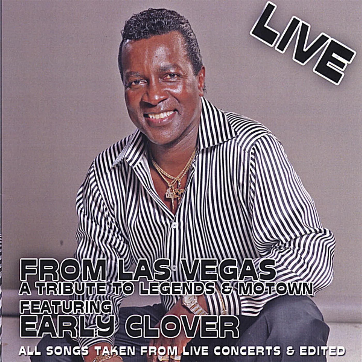 Early Clover LIVE FROM LAS VEGAS A TRIBUTE TO LEGENDS & MOTOWN CD