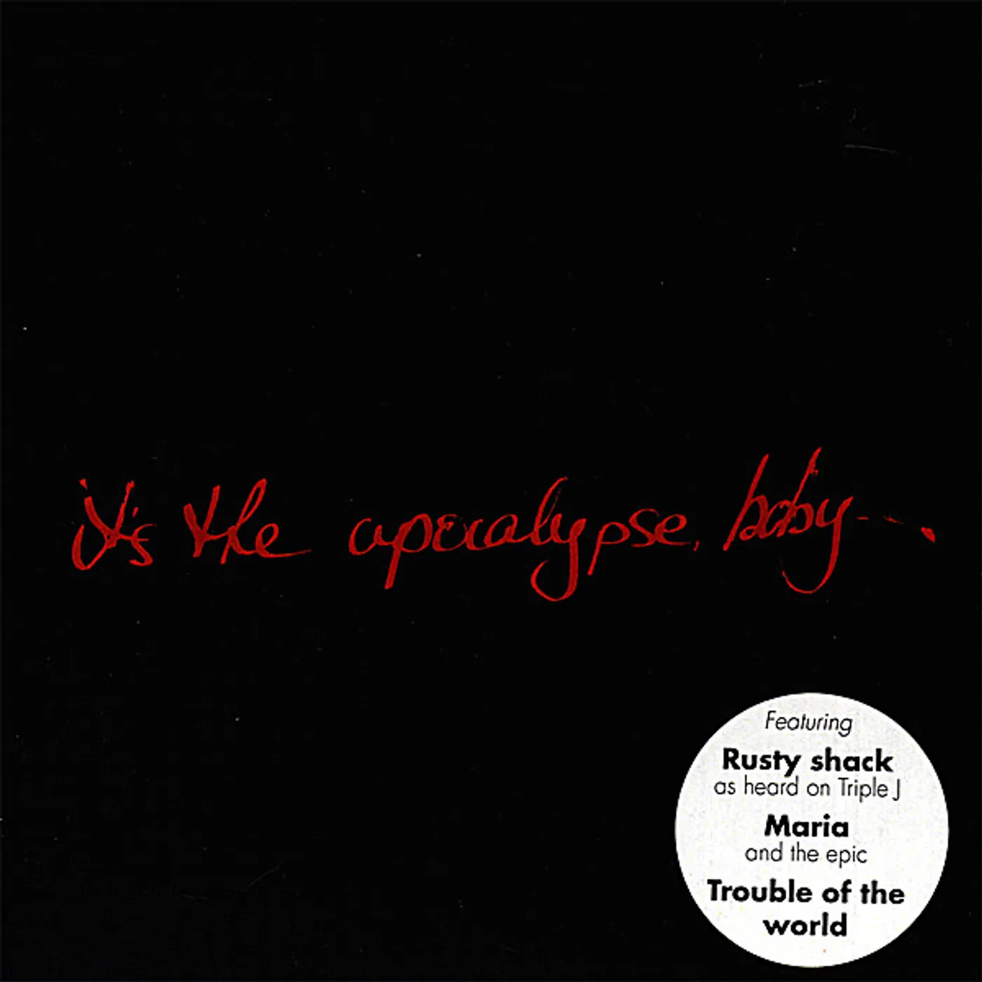 Eddie Cole IT'S THE APOCALYPSE BABY CD