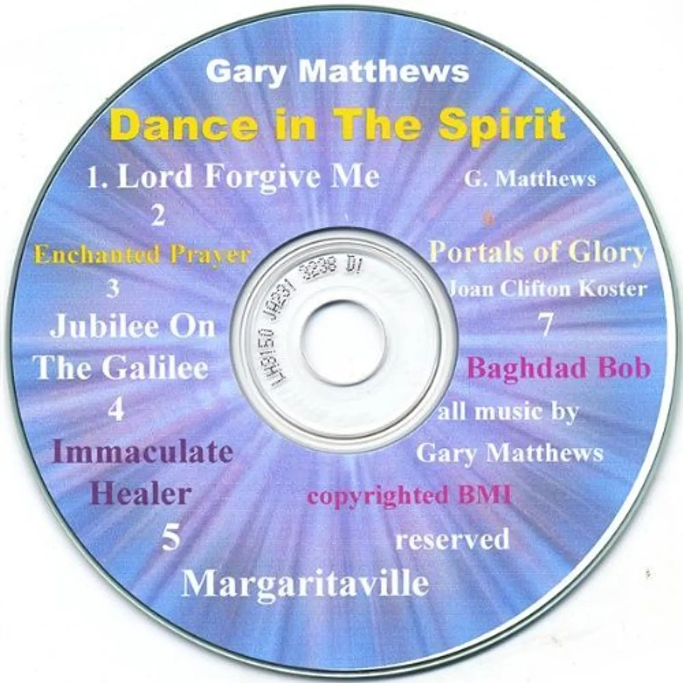 Gary Matthews DANCE IN THE SPIRIT CD