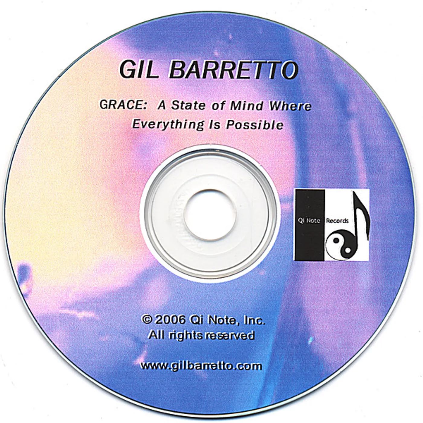 Gil Barretto GRACE: A STATE OF MIND WHERE EVERYTHING IS POSSIBL CD