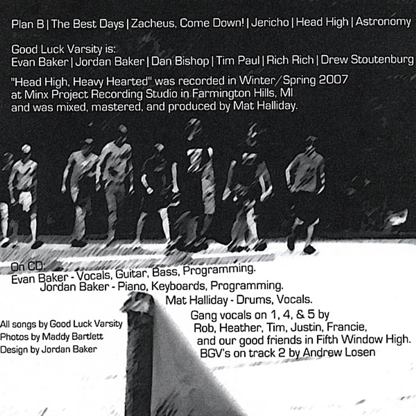 Good Luck Varsity HEAD HIGH HEAVY HEARTED CD