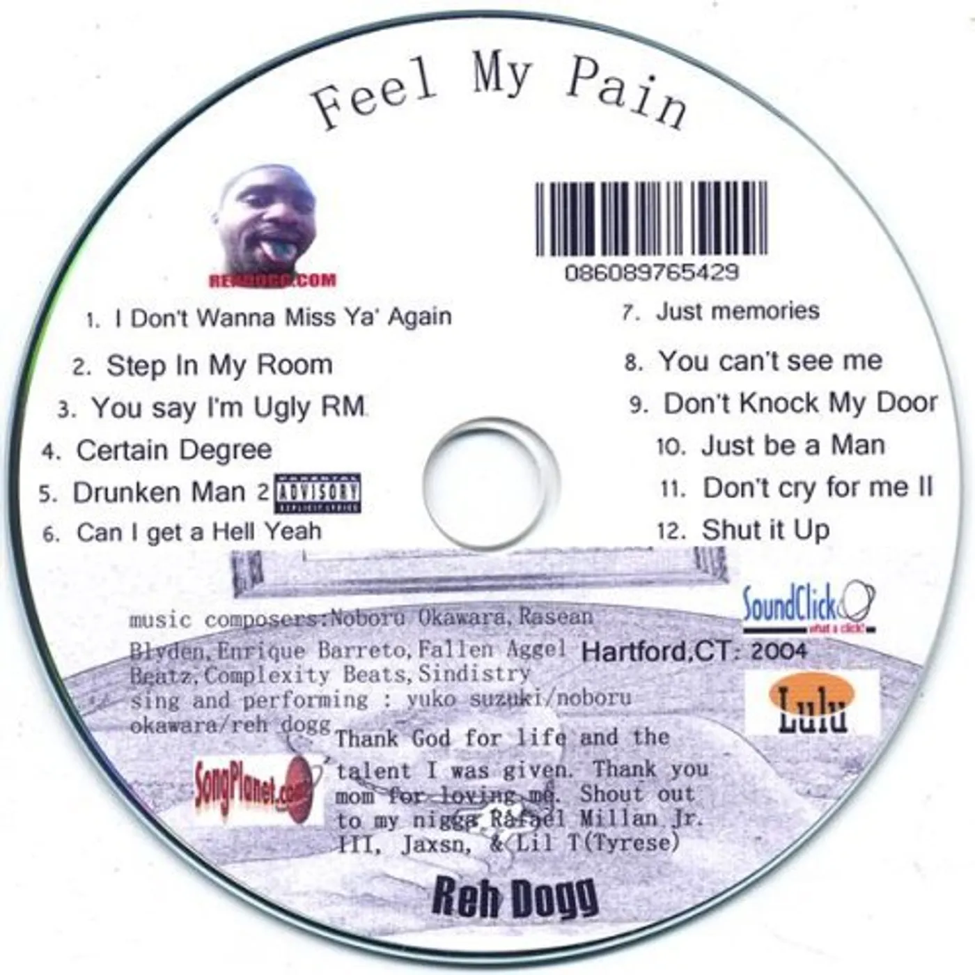 Reh Dogg FEEL MY PAIN CD