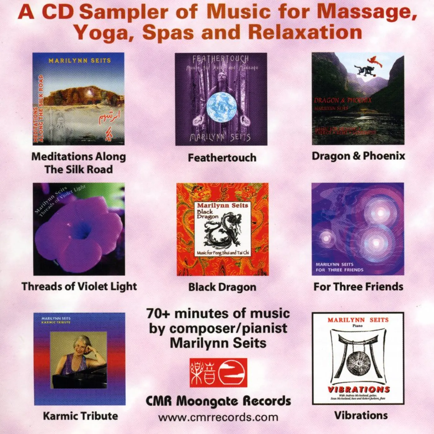 Marilynn Seits CD SAMPLER OF MUSIC FOR MASSAGE YOGA TAI CHI RELAX CD