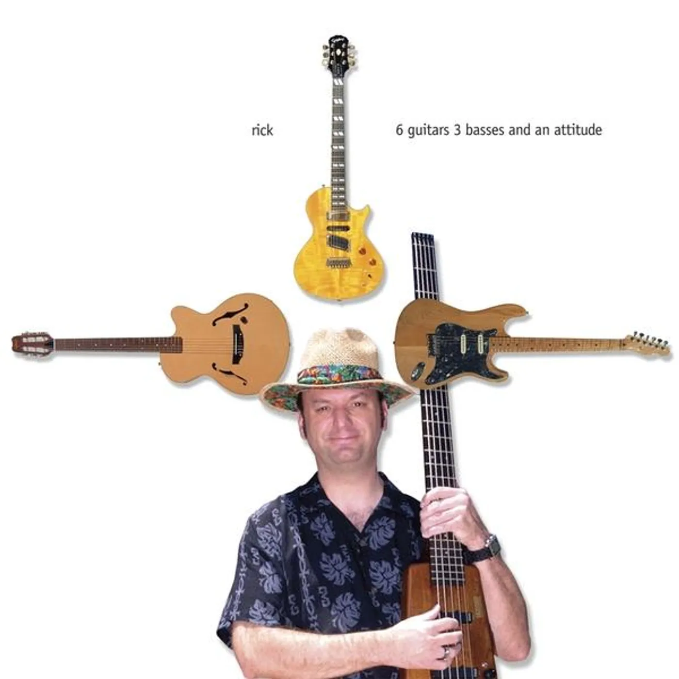 Rick 6 GUITARS 3 BASSES & AN ATTITUDE CD