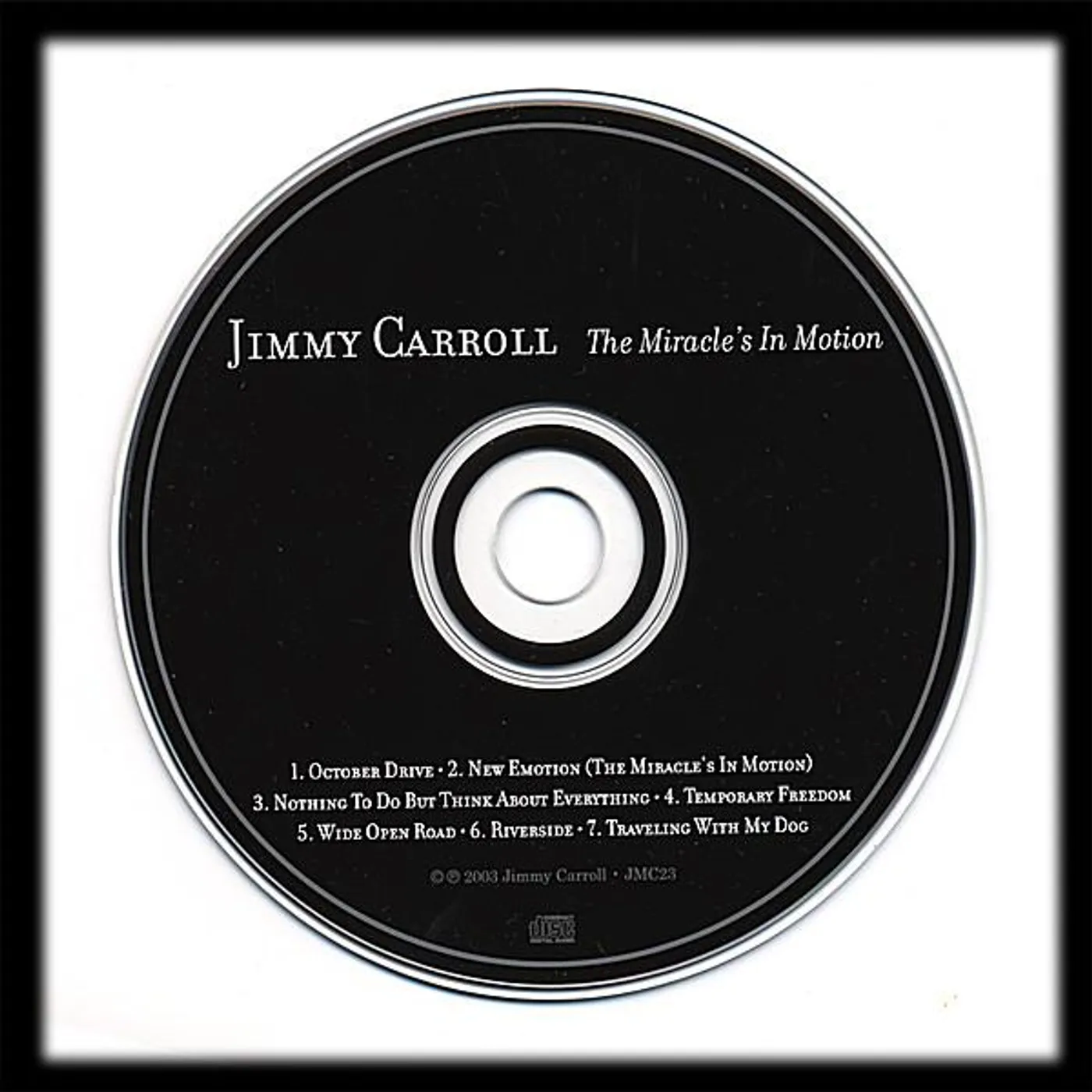 Jimmy Carroll MIRACLES IN MOTION CD