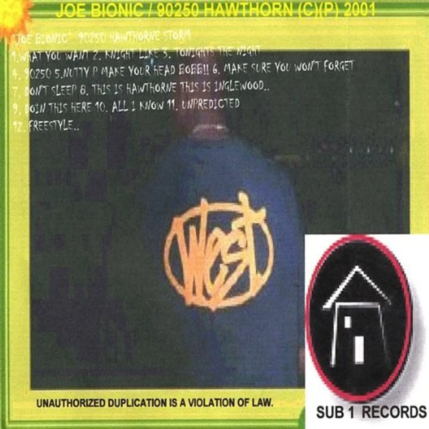 Joe Bionic 90250 HAWTHORNE CD