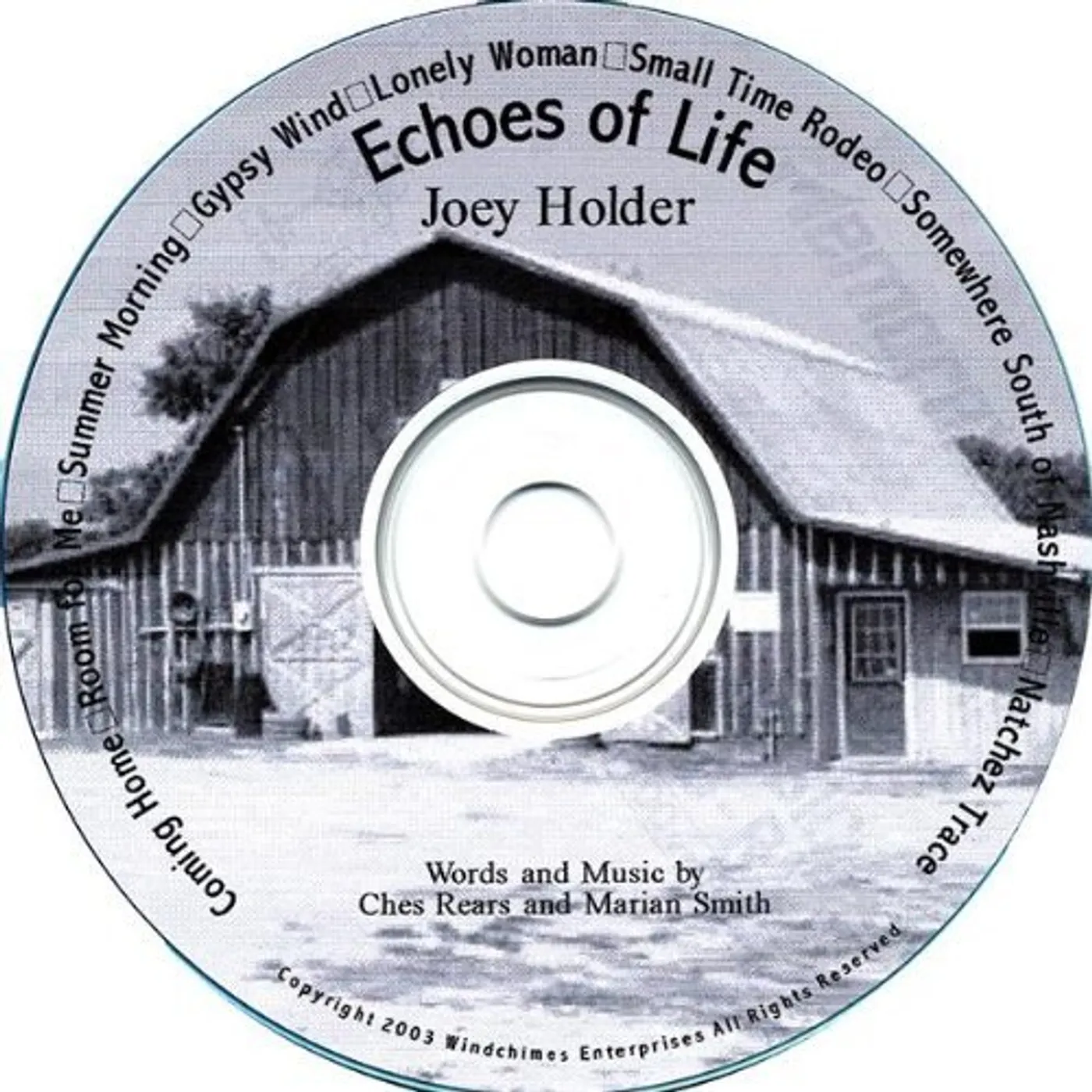 Joey Holder ECHOES OF LIFE CD