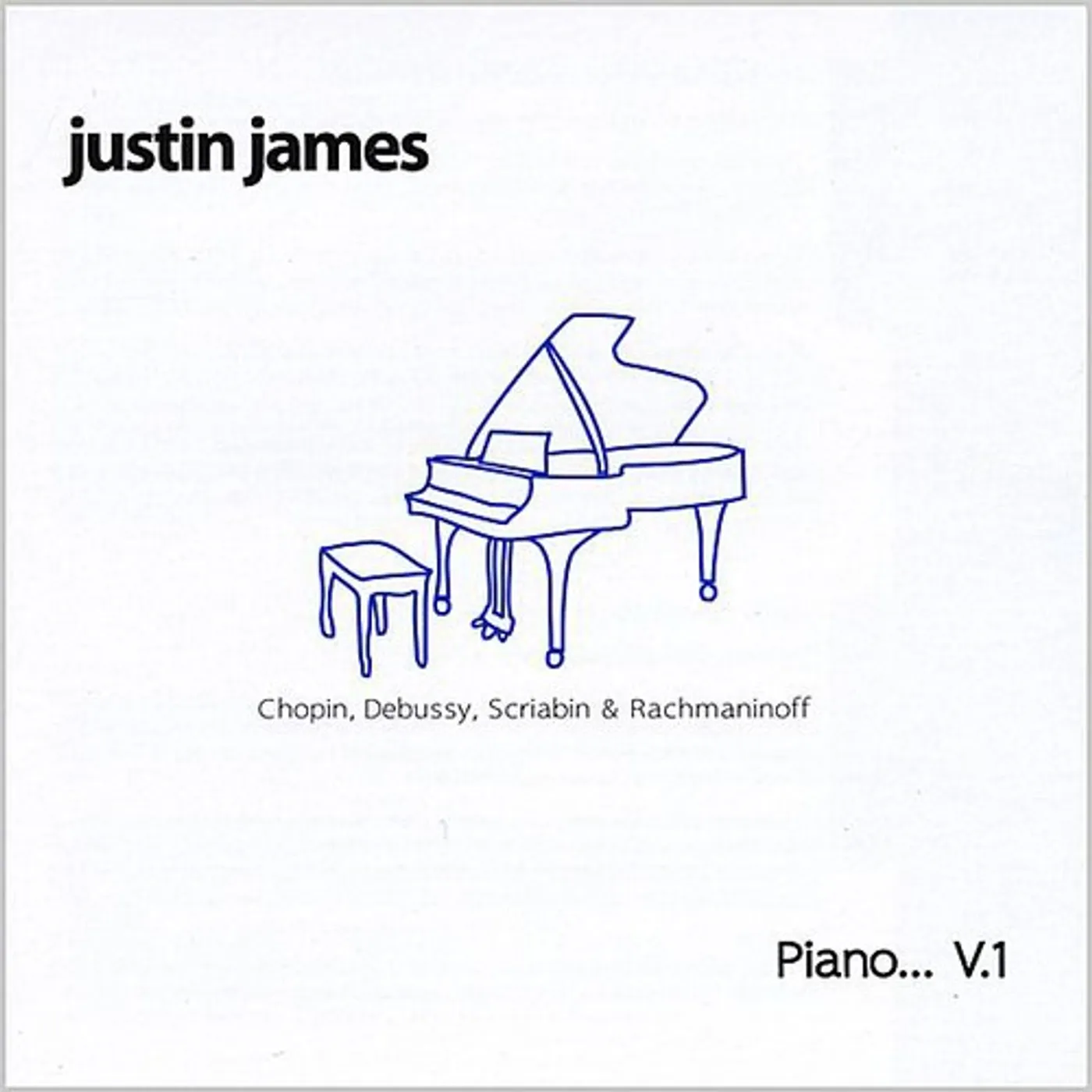 Justin James PIANO VOL 1 CD