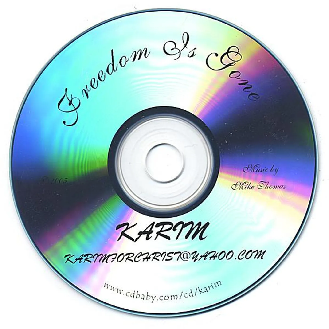 Karim FREEDOM IS GONE SINGLE CD