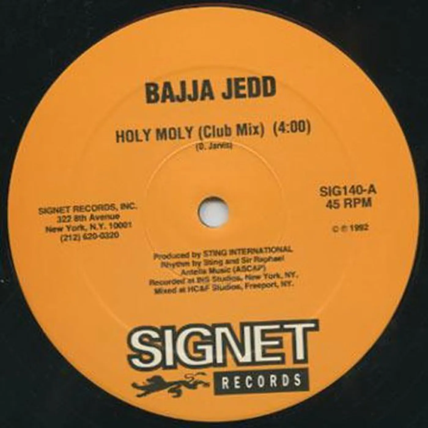 Bajja Jedd HOLY MOLY Vinyl Record