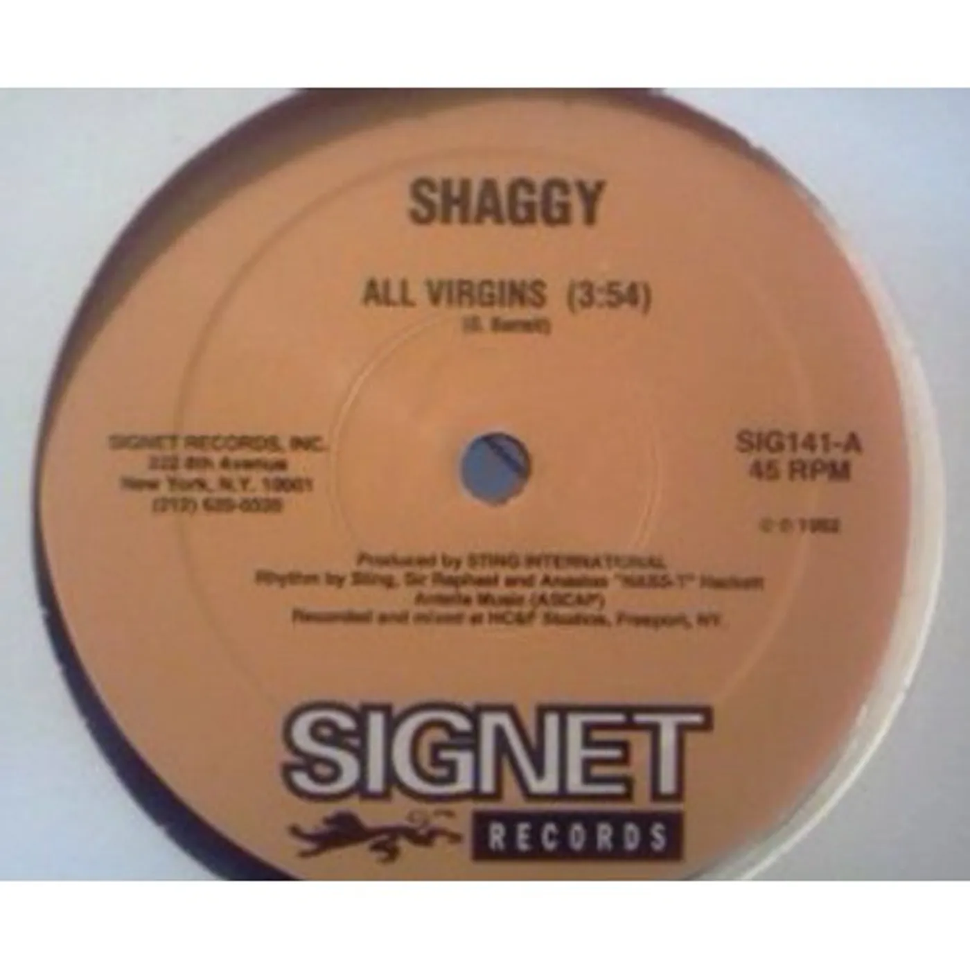 Shaggy ALL VIRGINS Vinyl Record