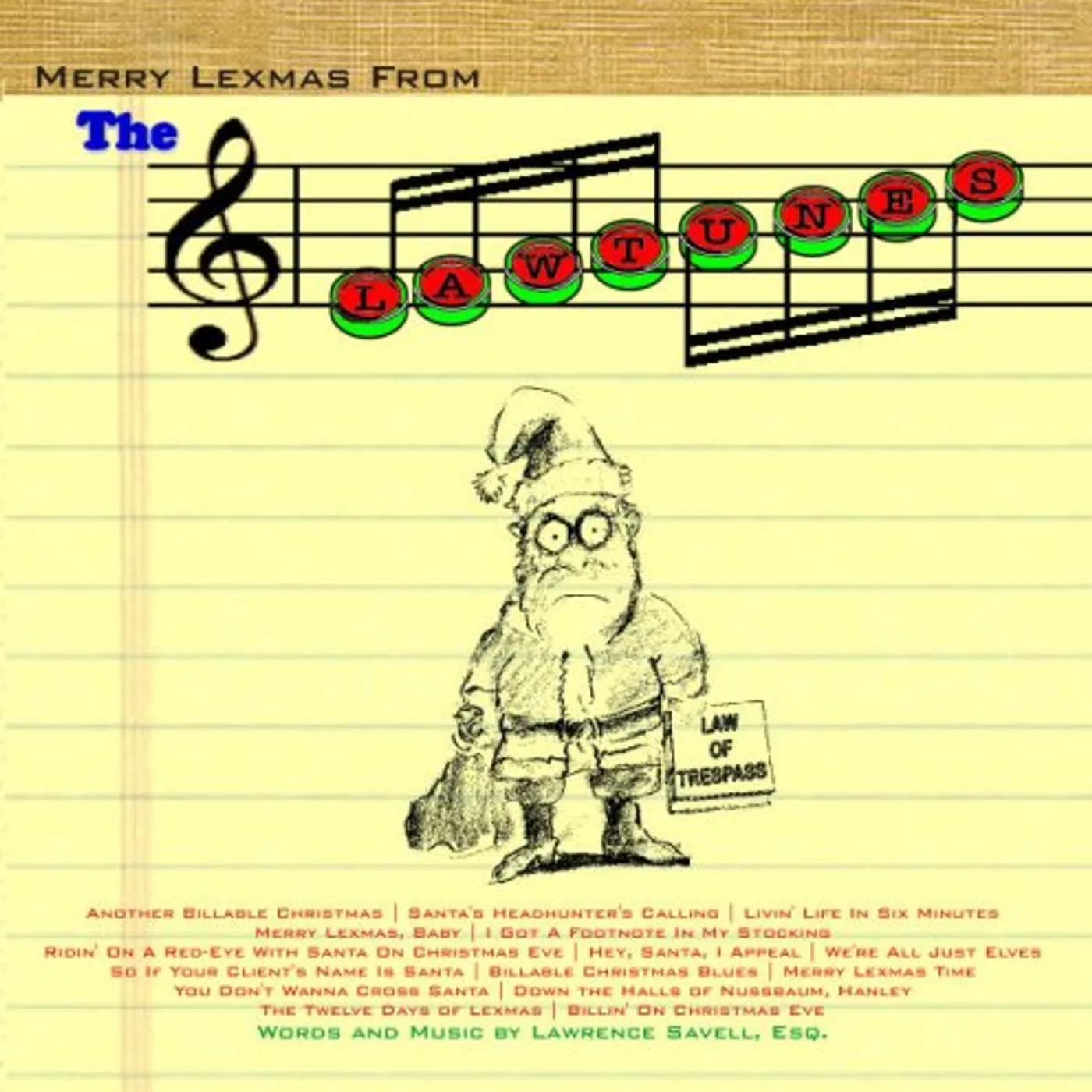 Lawrence Savell MERRY LEXMAS FROM THE LAWTUNES CD