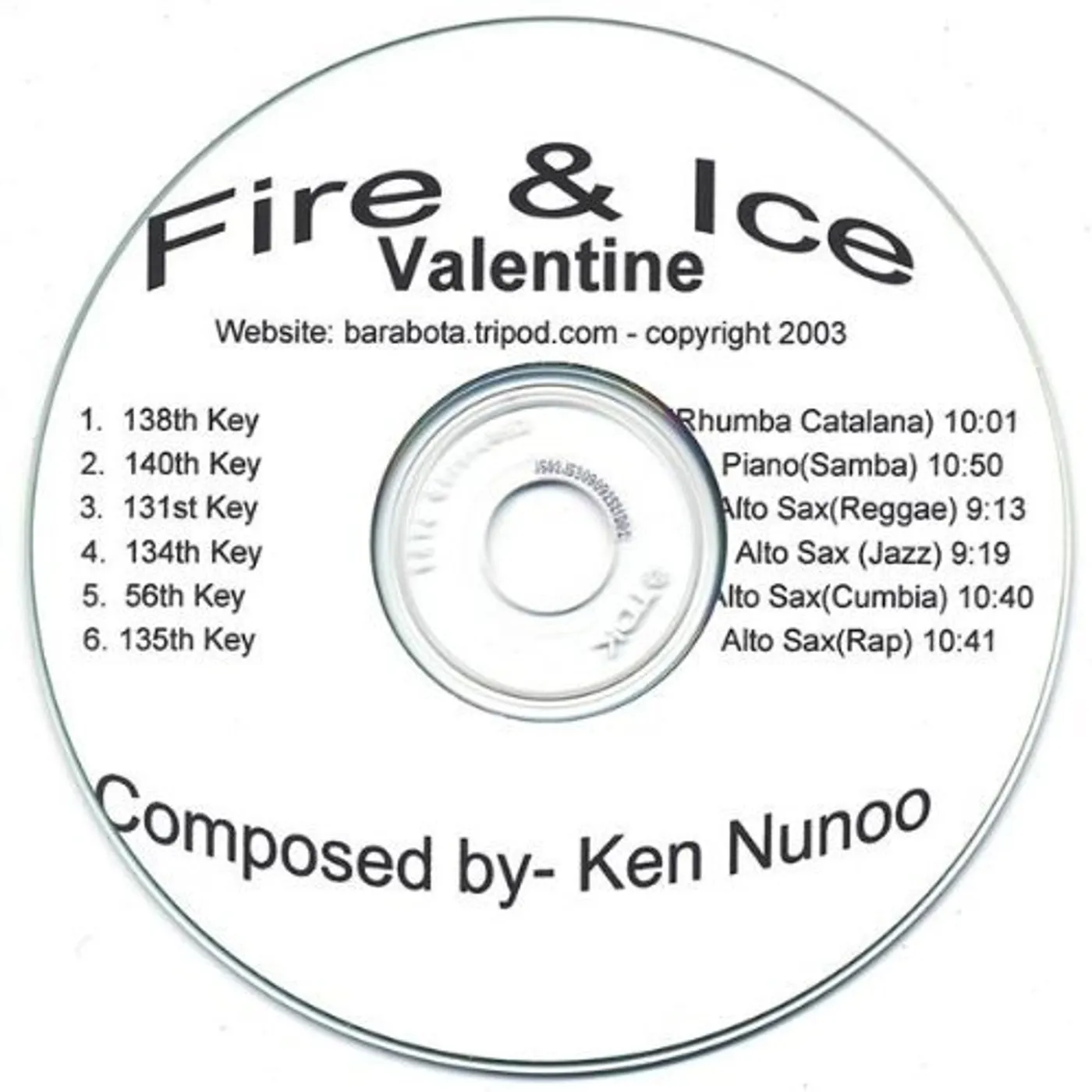 Ken Nunoo FIRE & ICE CD