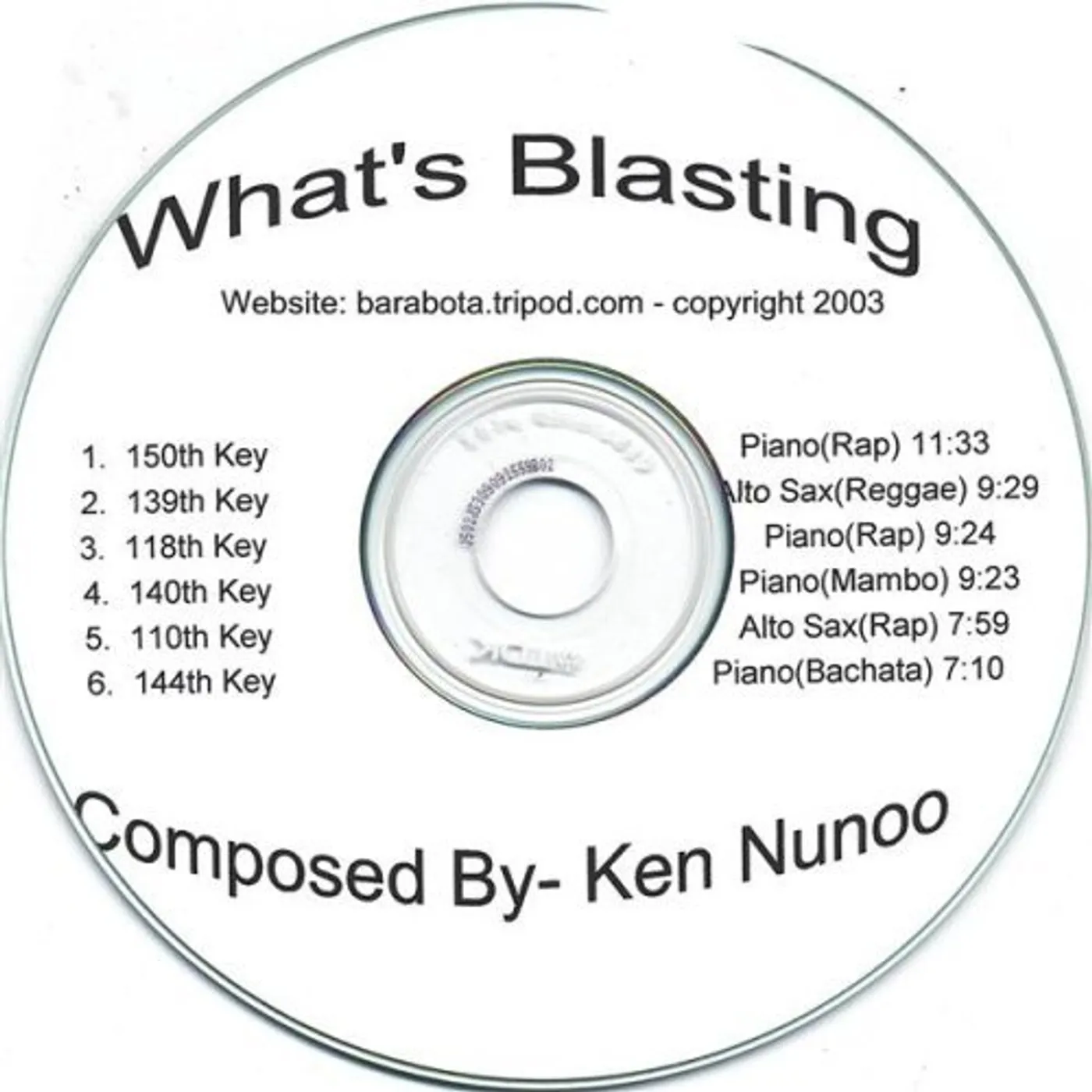 Ken Nunoo WHATS BLASTING CD