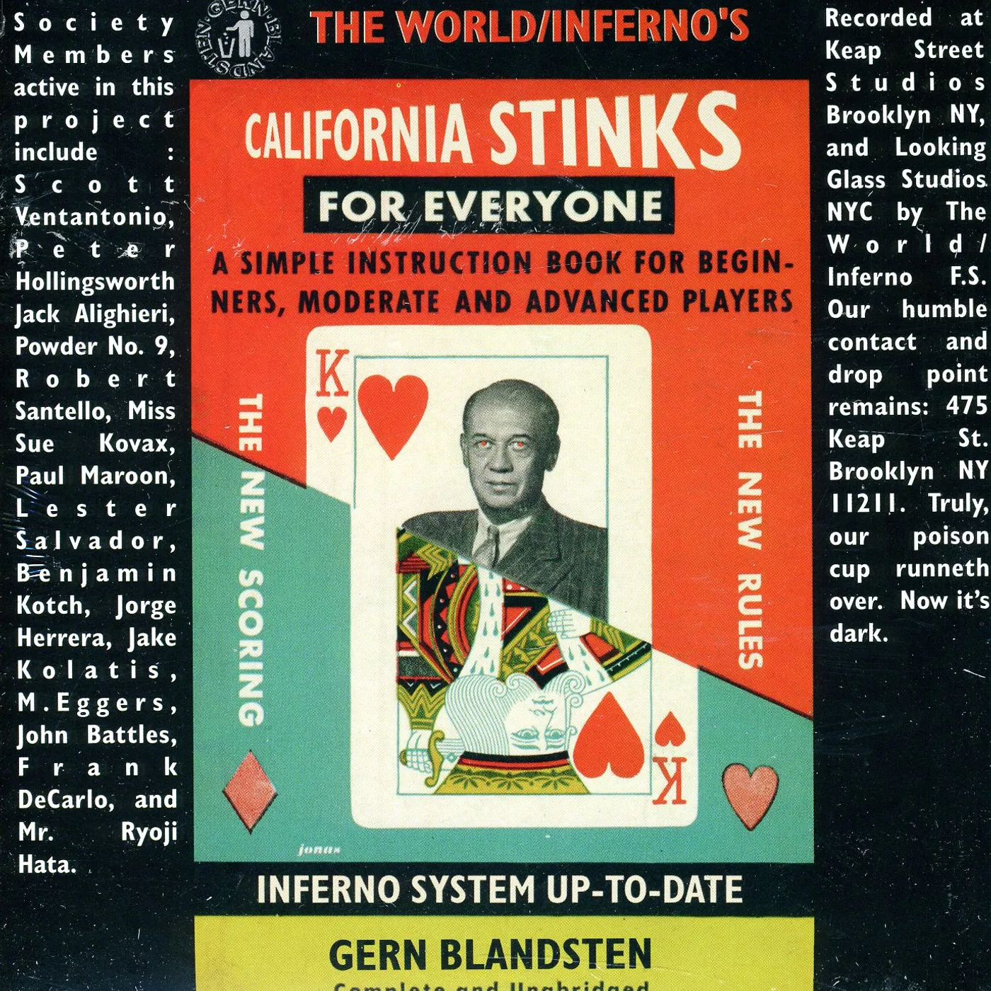 World / Inferno Friendship Society OUR CANDIDATE Vinyl Record