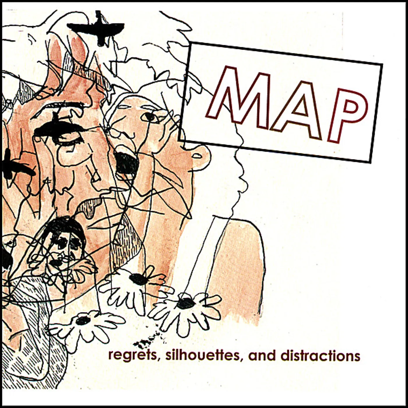 Map REGRETS SILHOUETTES & DISTRACTIONS CD