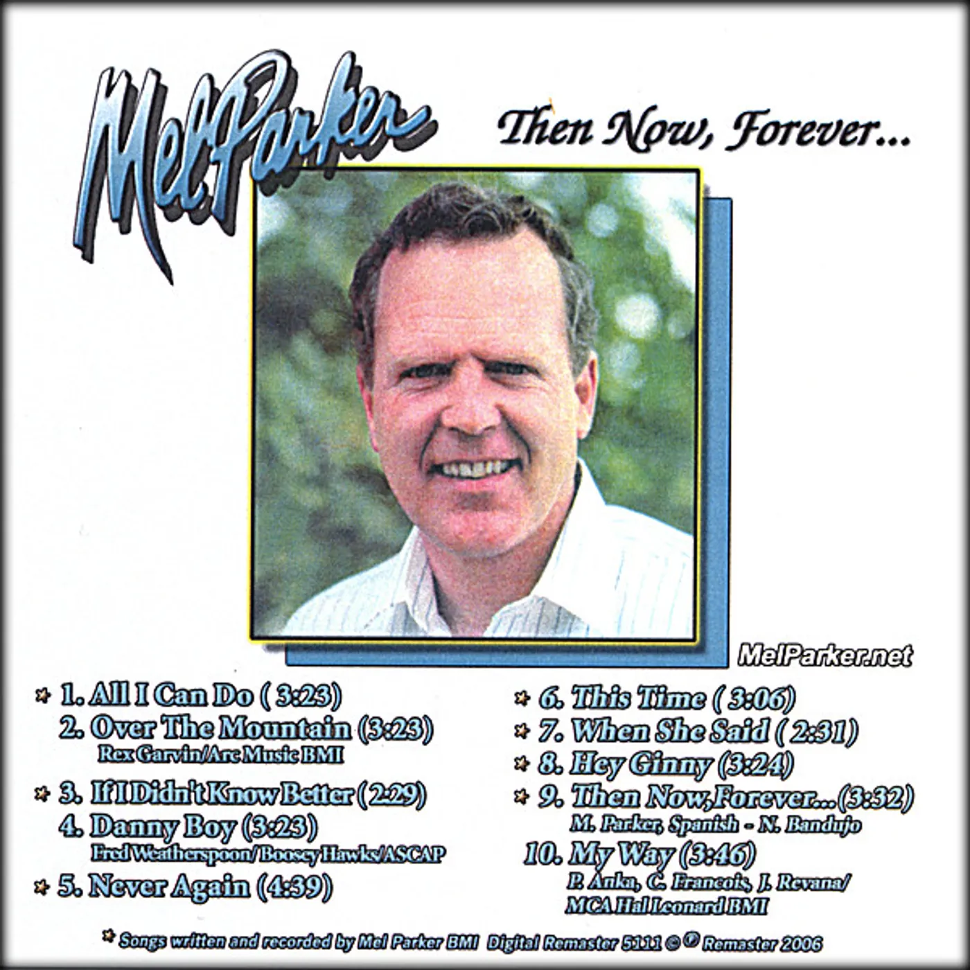 Mel Parker THENNOW FOREVER CD