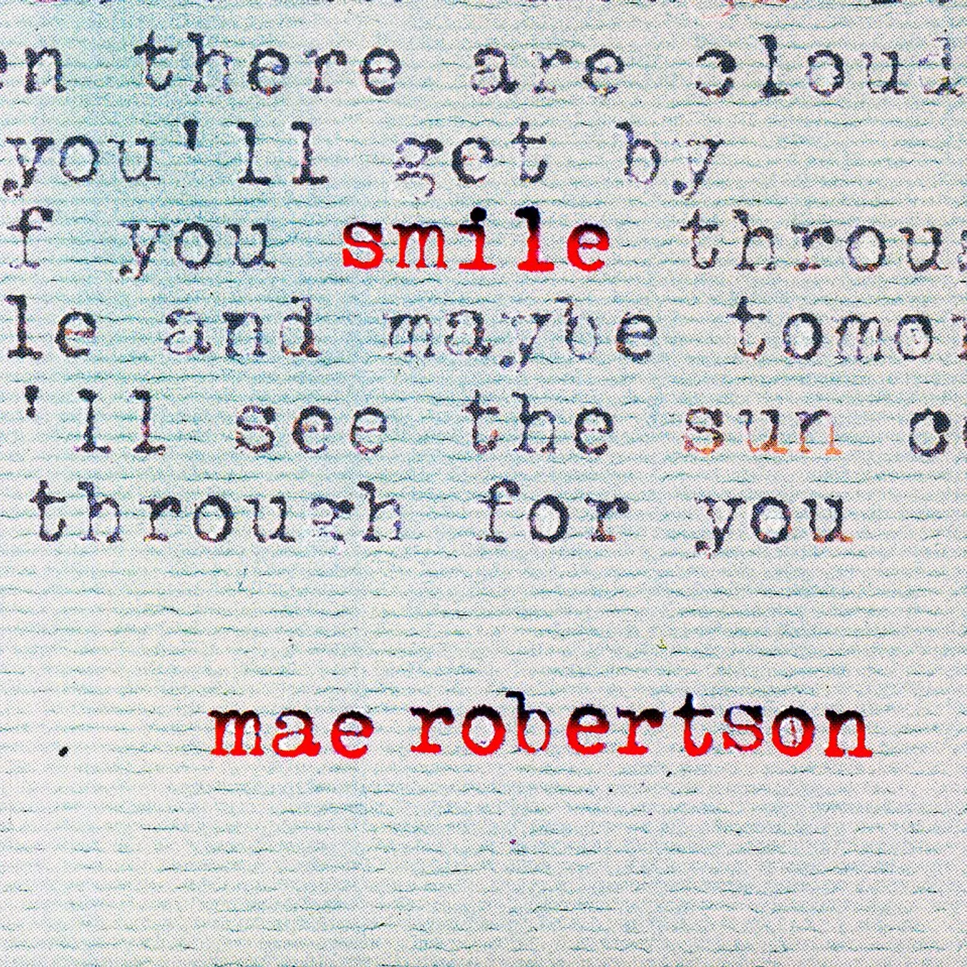 Mae Robertson SMILE CD