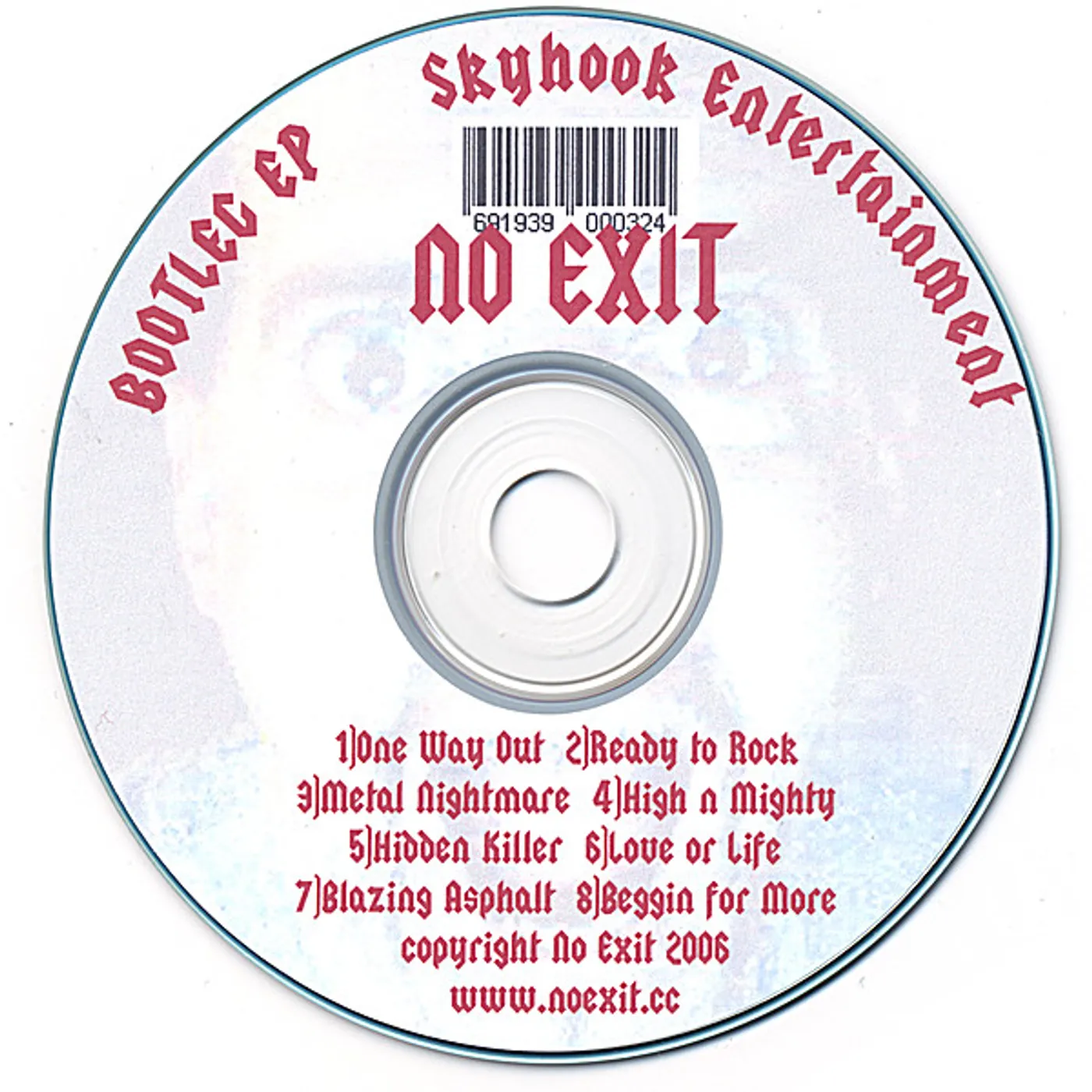 No Exit BOOTLEG EP CD