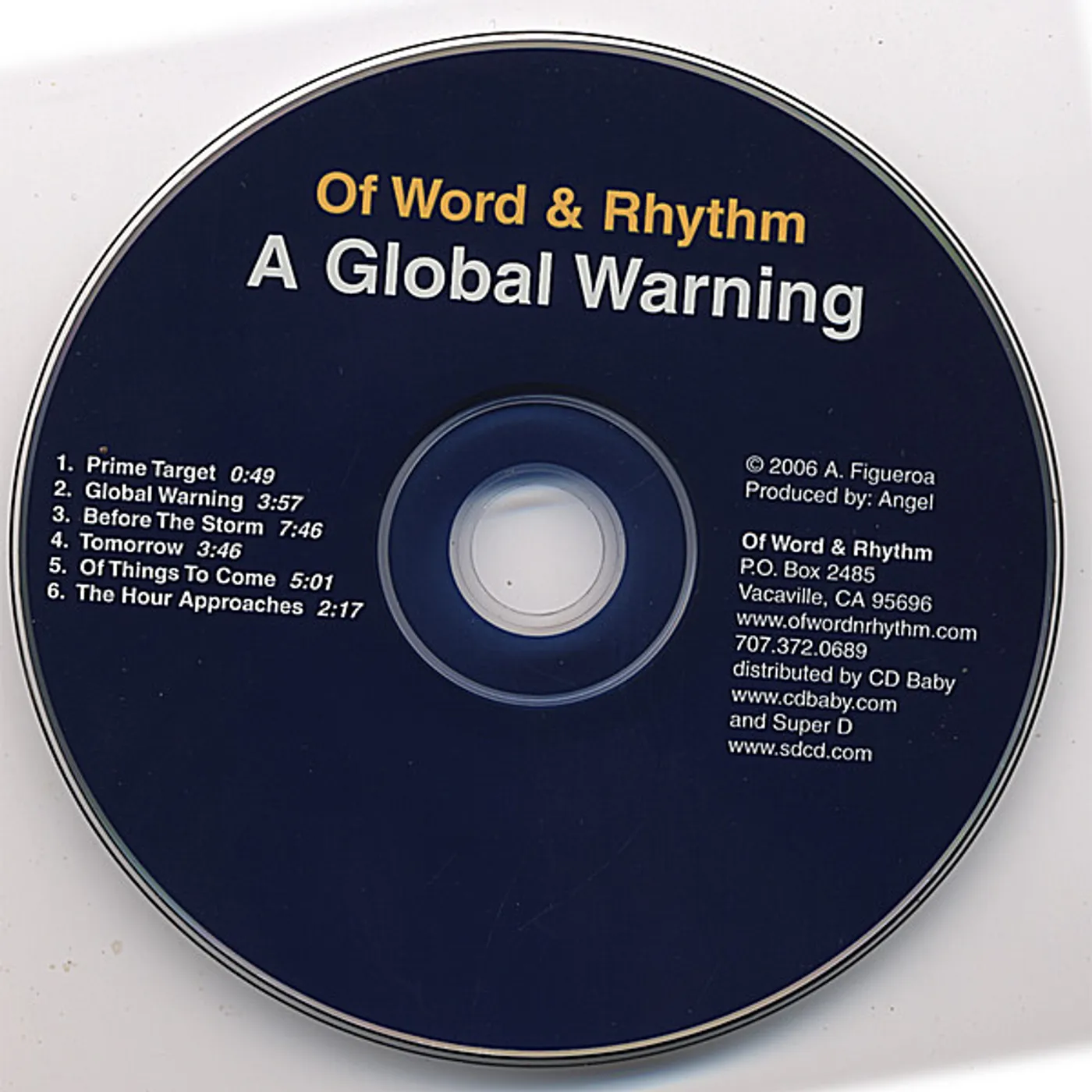 Of Word & Rhythm GLOBAL WARNING EP CD