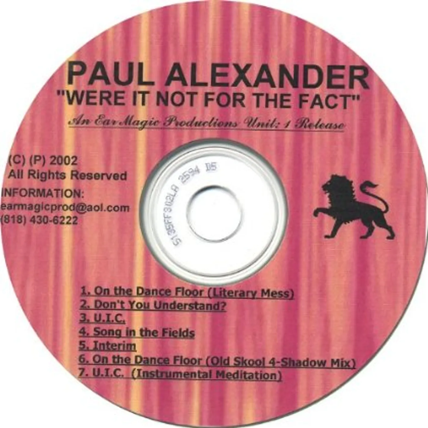 Paul Alexander WERE IT NOT FOR THE FACT CD