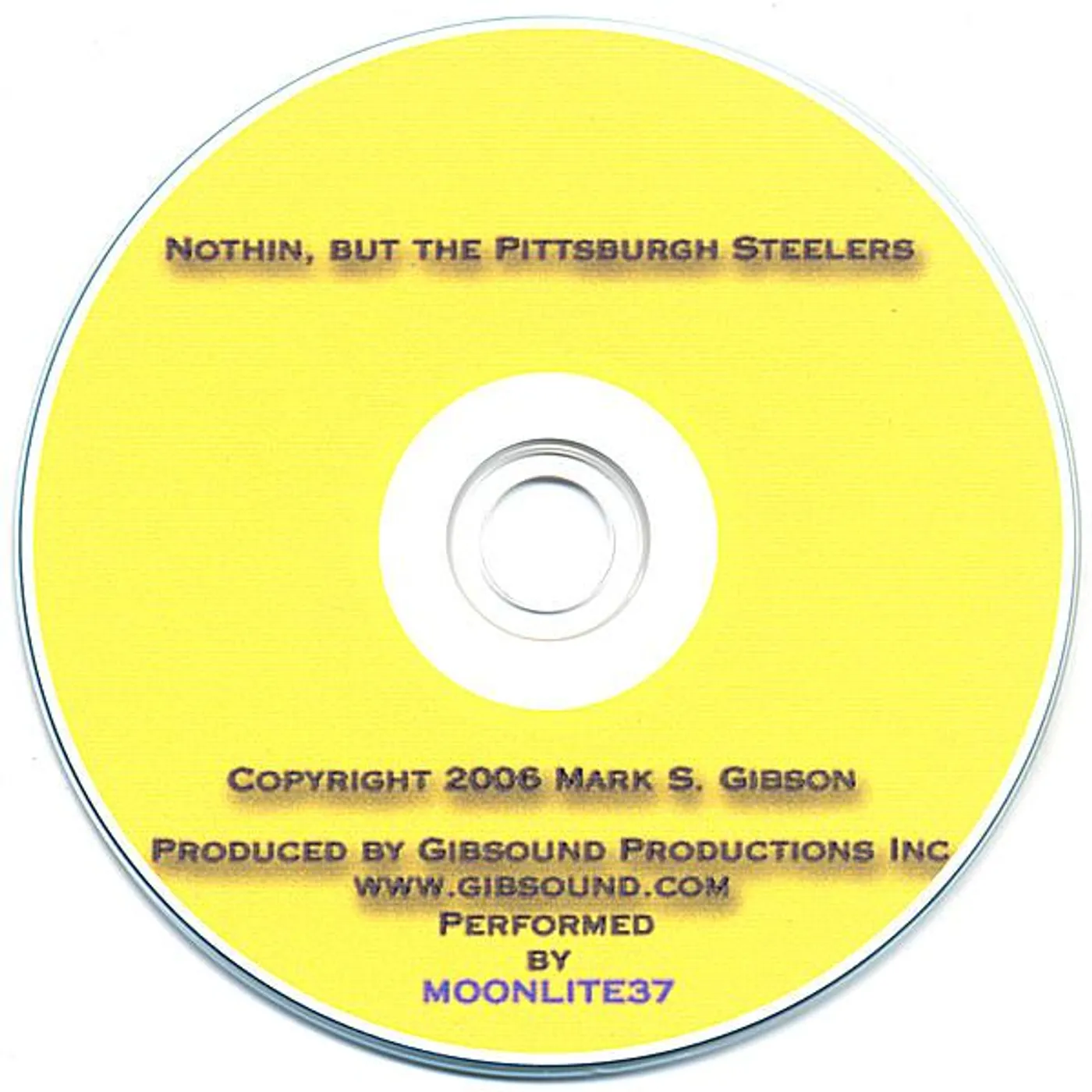 Moonlite37 NOTHIN BUT THE PITTSBURGH STEELERS CD