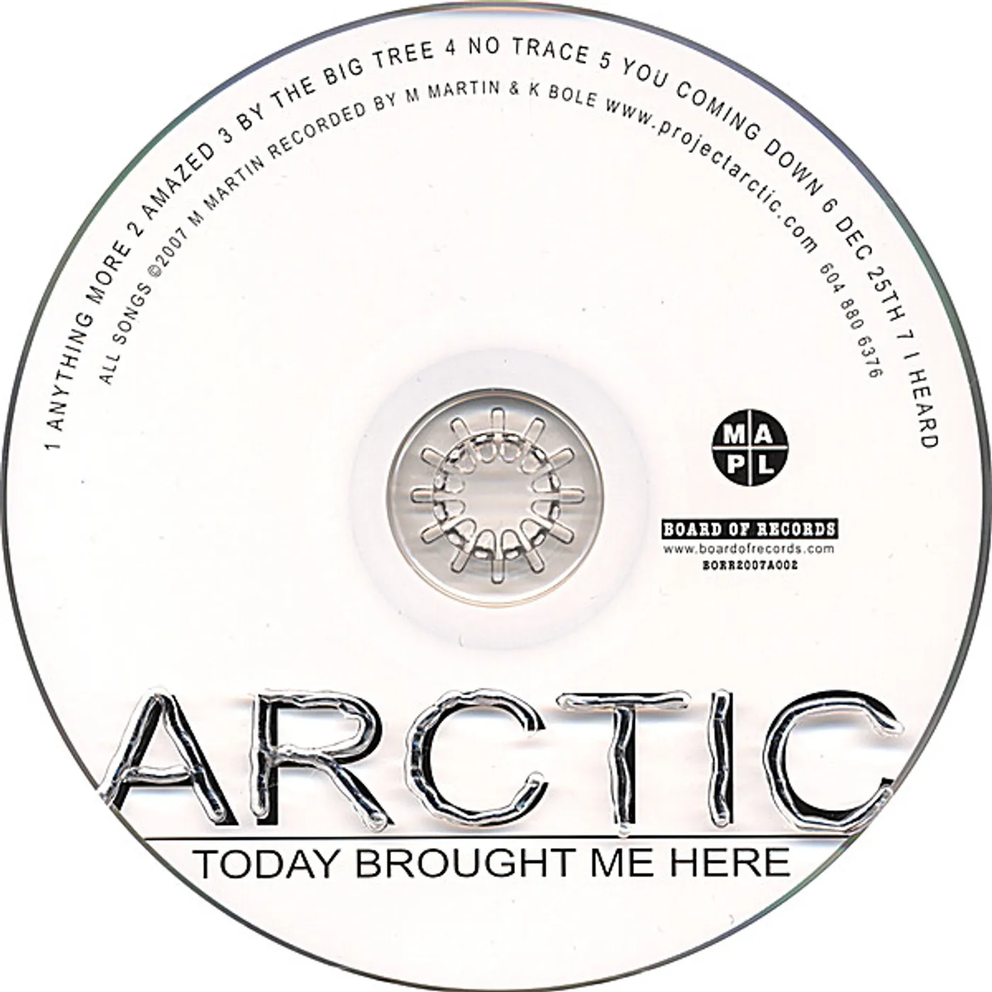 Arctic TODAY BROUGHT ME HERE CD