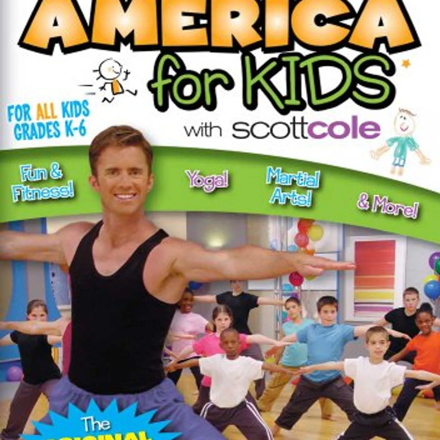 Scott Cole GET FIT AMERICA FOR KIDS WORKOUT DVD