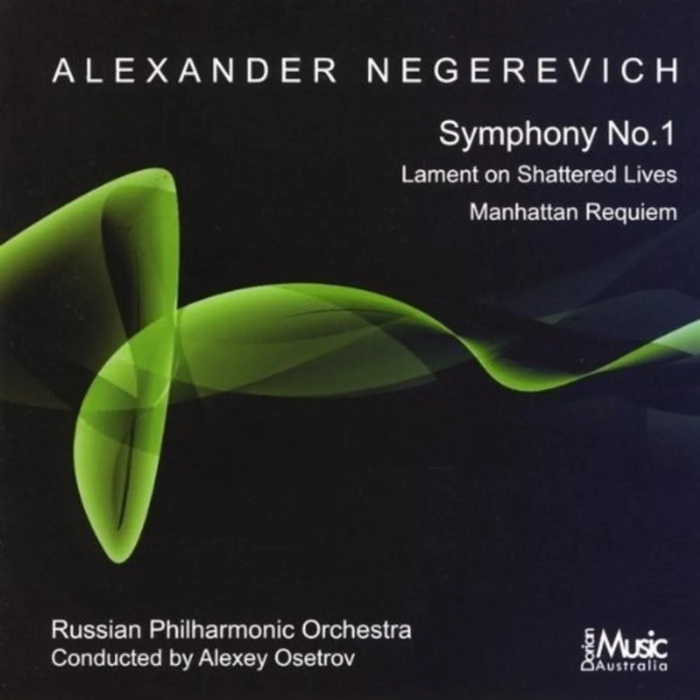 Russian Philharmonic Orchestra SYMPHONY NO. 1 & OTHER WORKS CD