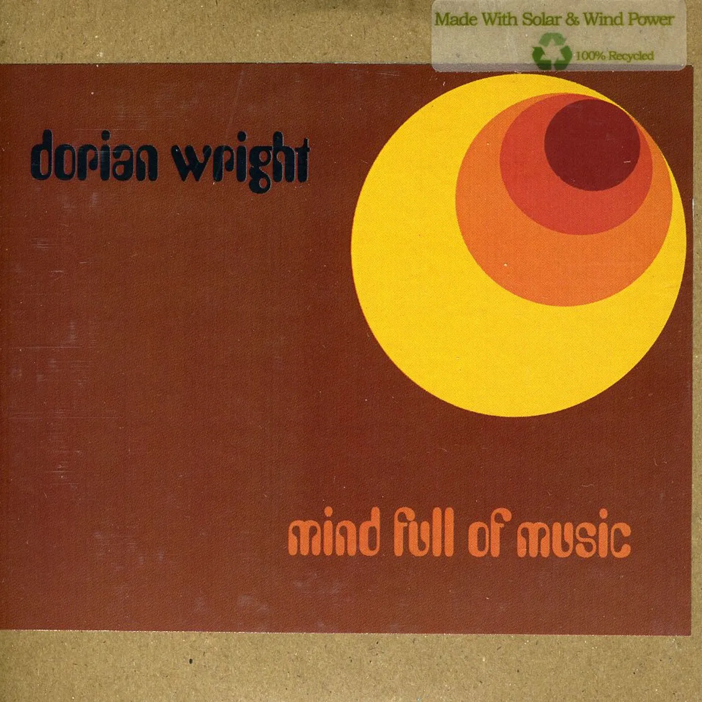 Dorian Wright MIND FULL OF MUSIC CD