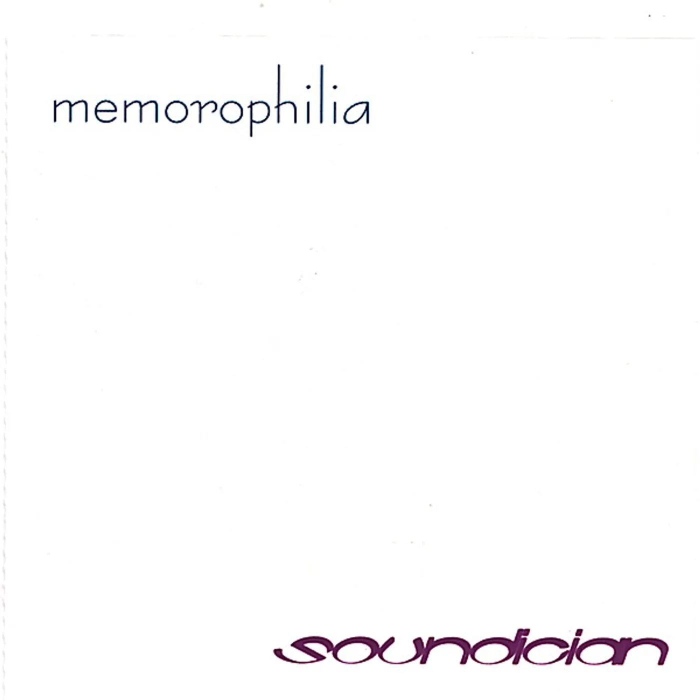 Soundician MEMOROPHILIA CD