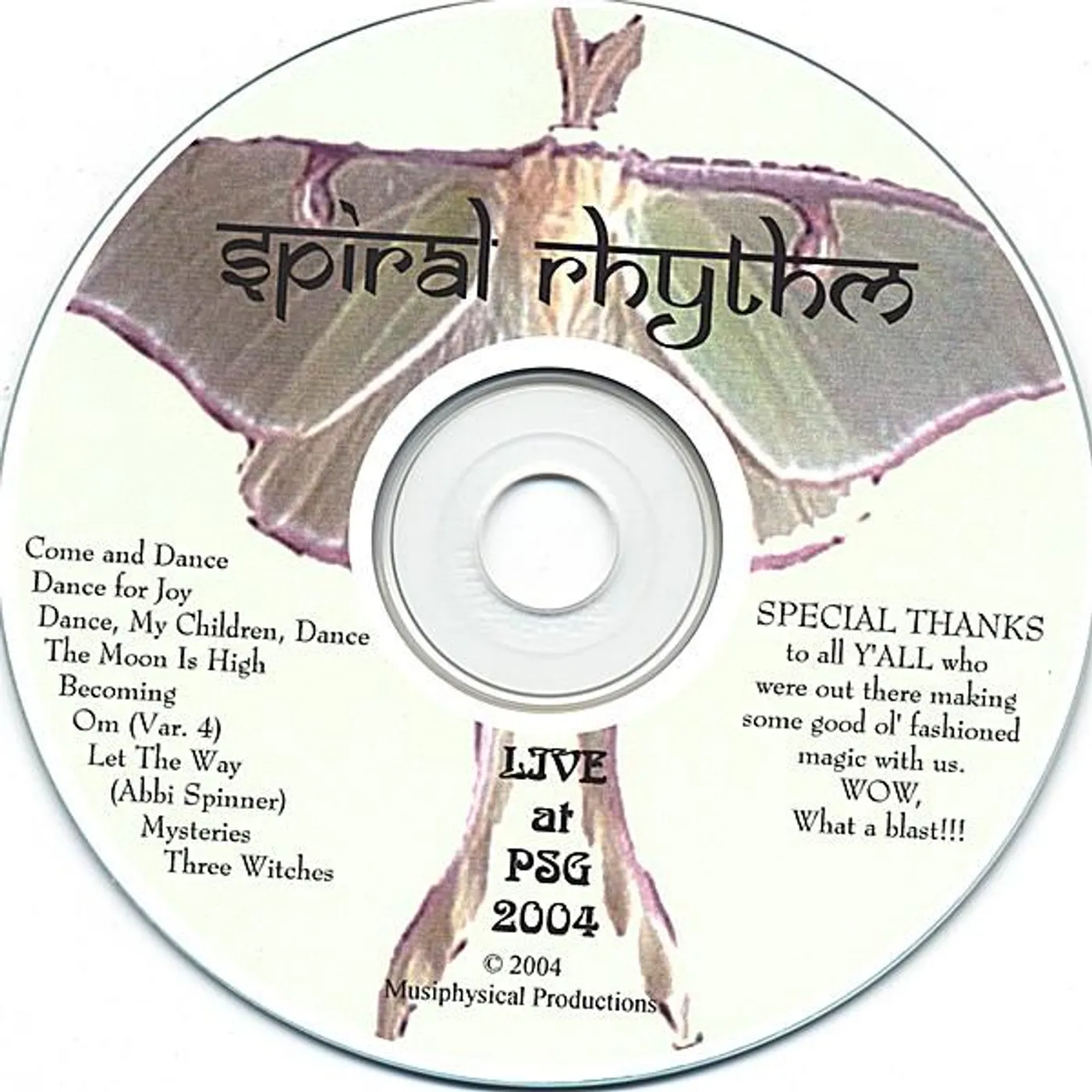 Spiral Rhythm LIVE AT PSG 2004 CD