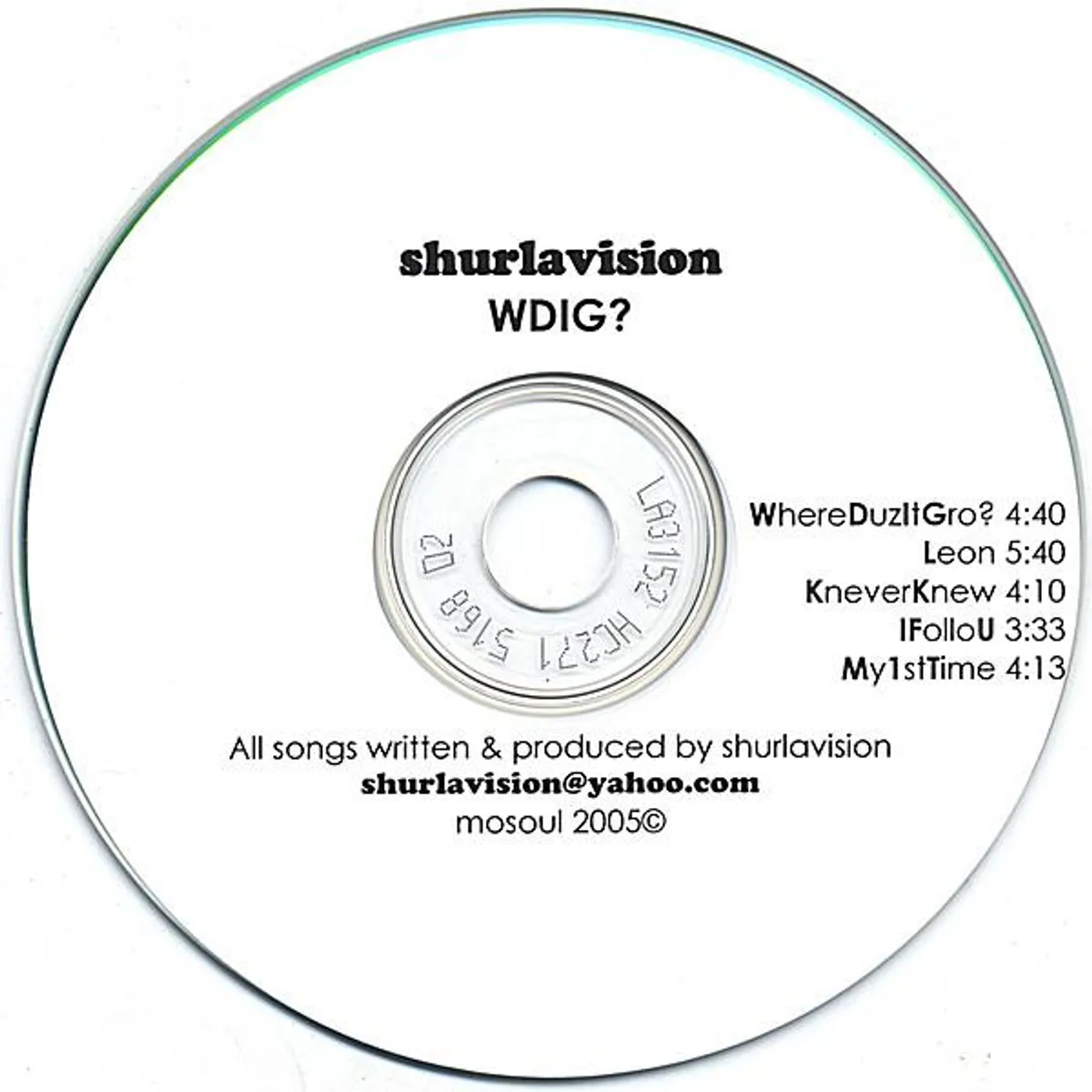 Shurlavision WHEREDUZITGRO? CD