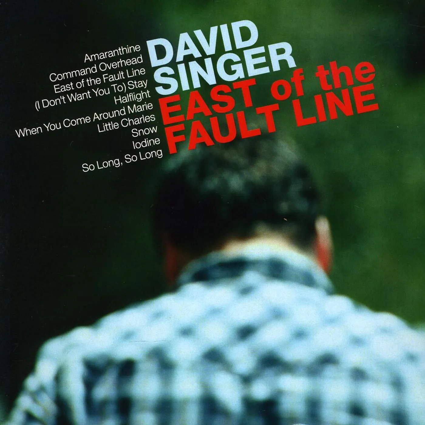 David Singer EAST OF THE FAULT LINE CD